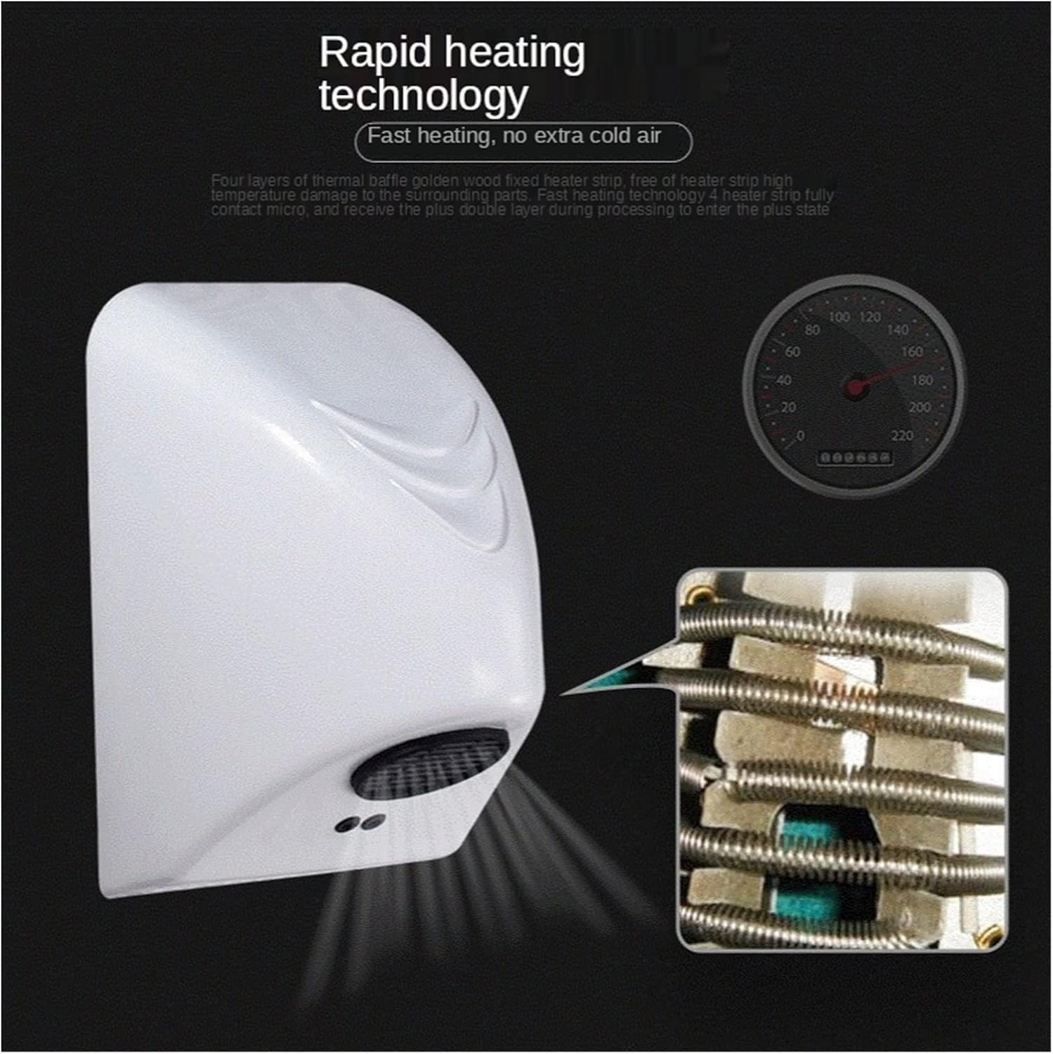 Smart Automatic Sensor Hand Dryer for Home and Commercial Use 1