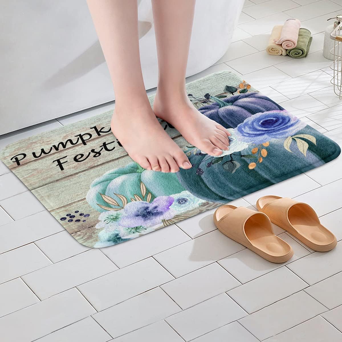 Feelyou Happy Fall Yall Bath Mat 20x32 Inches