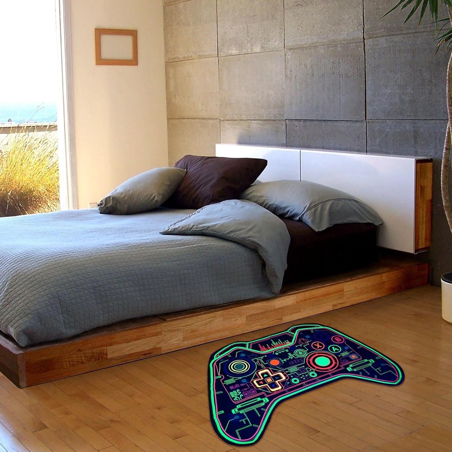 Cartoon Gamepad Floor Mat - Funny Non-Slip Soft