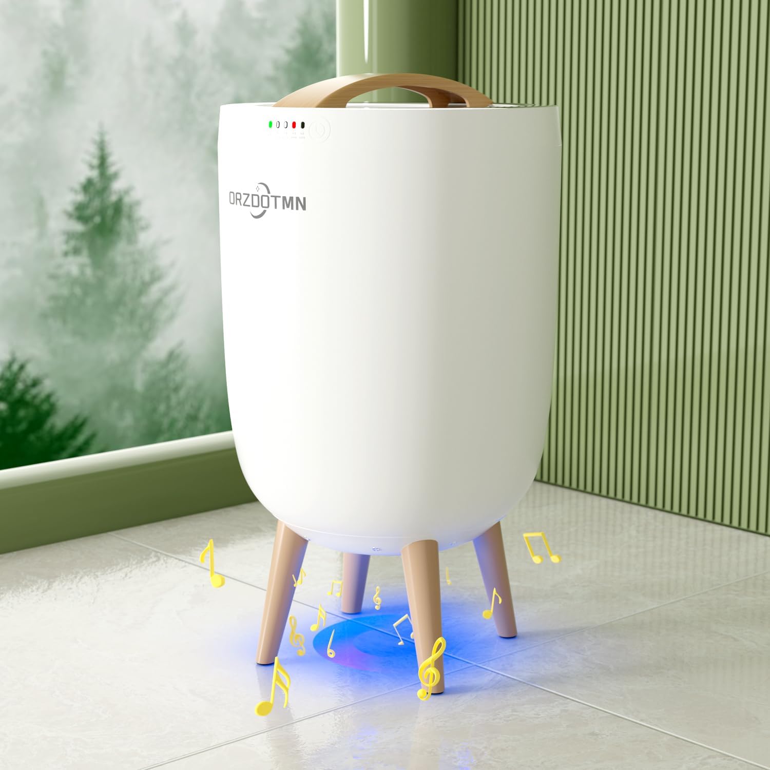 ORZDOTMN 20L Towel Warmer with Bluetooth Mood Lights