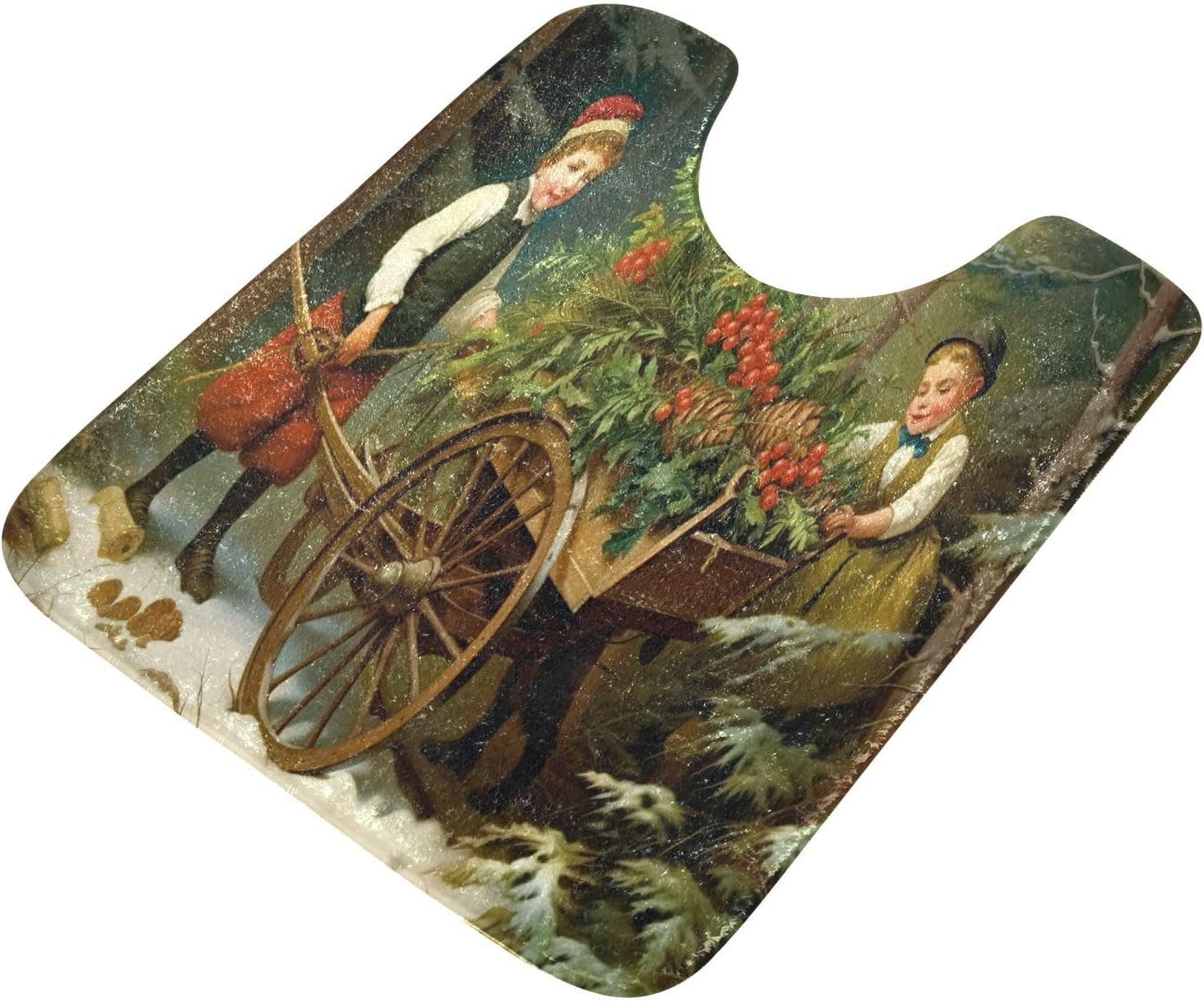 YETTASBIN Two Kids Pattern Bath Mats Set