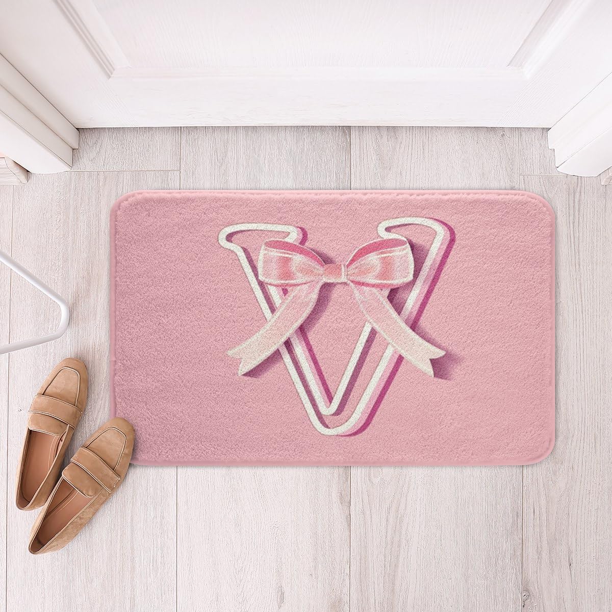 jejeloiu Dreamy Bow Bath Mat 16x24 1