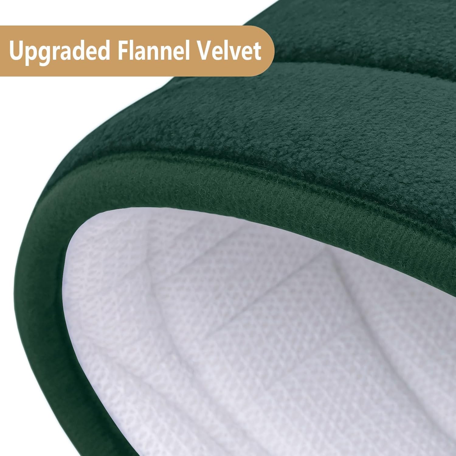 Buganda Memory Foam Bath Rug 24x16 Dark Green