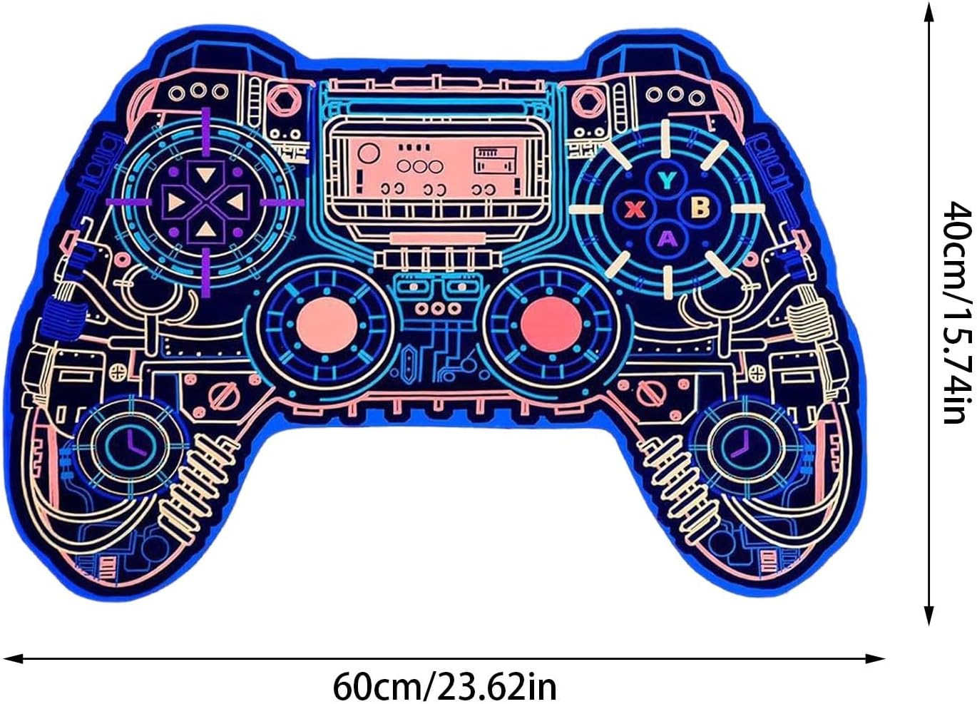 Cartoon Gamepad Floor Mat - Funny Non-Slip Soft