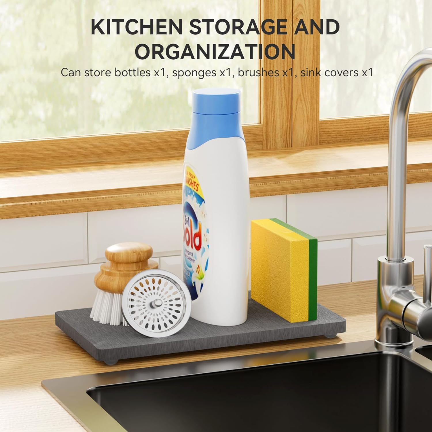Yofidra Water Absorbing Stone Tray for Sink 1