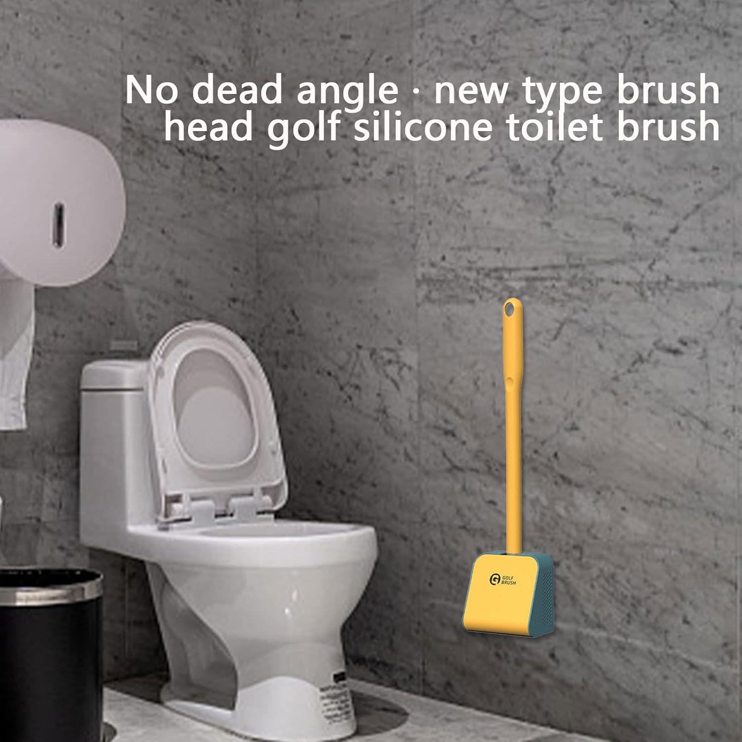 Lovskoo 360 Toilet Brush Set with Non-Slip Holder