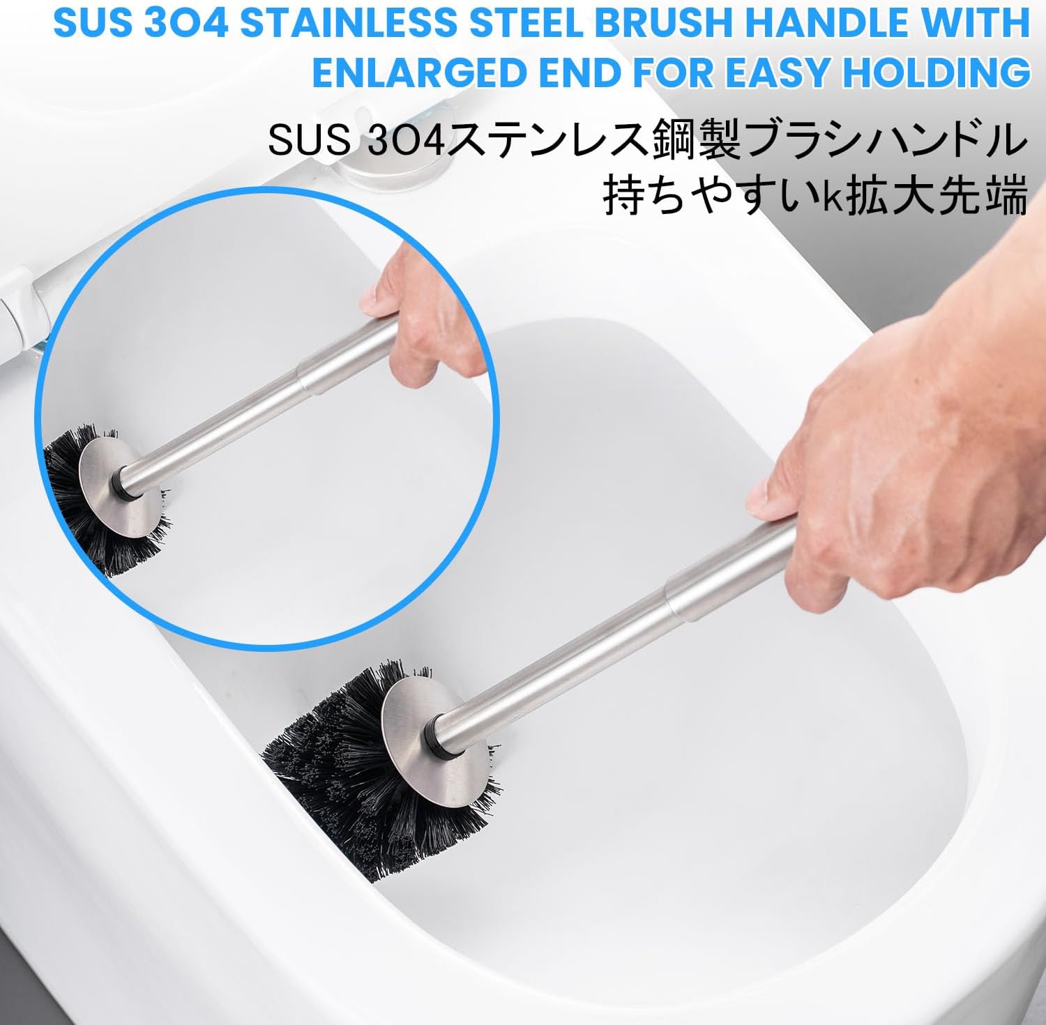 Smartbin Toilet Brush with Double Layer Holder 1