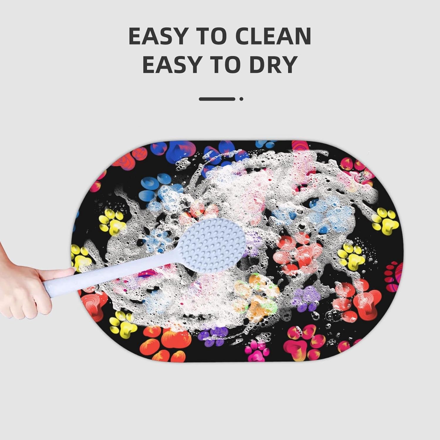 Juniissl Paw Bath Mat Diatomaceous Earth Rug 16x24