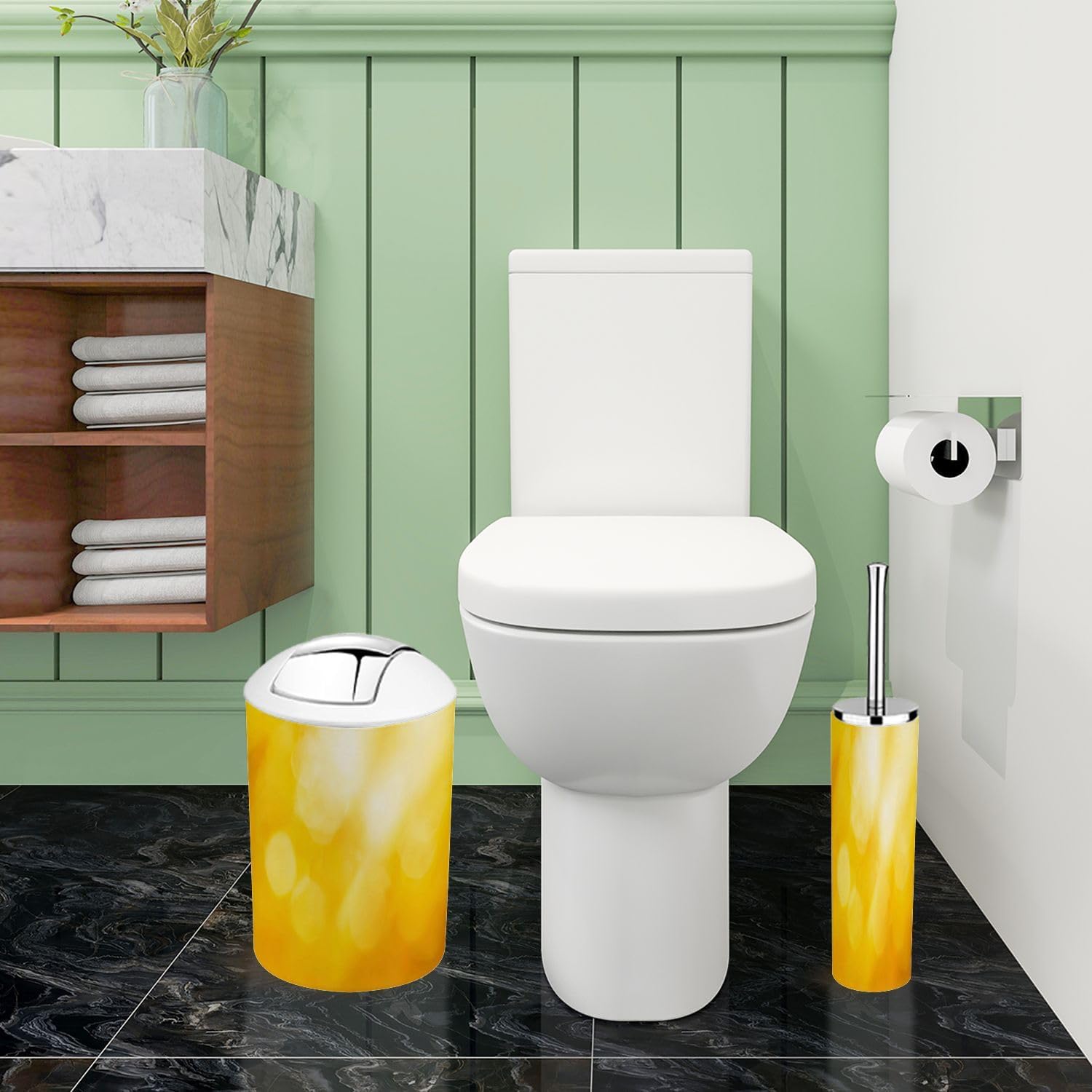 Boho Colorful Bathroom Accessory Set 6 Piece