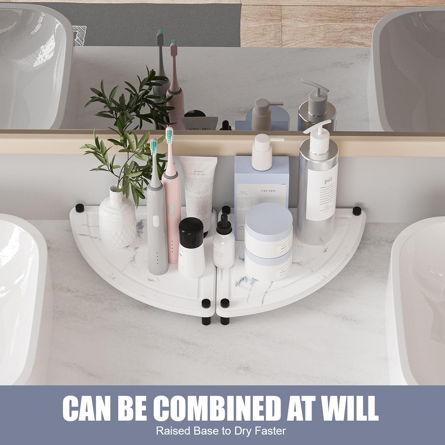 Slow Slog Sink Caddy - Instant Dry Countertop Organizer
