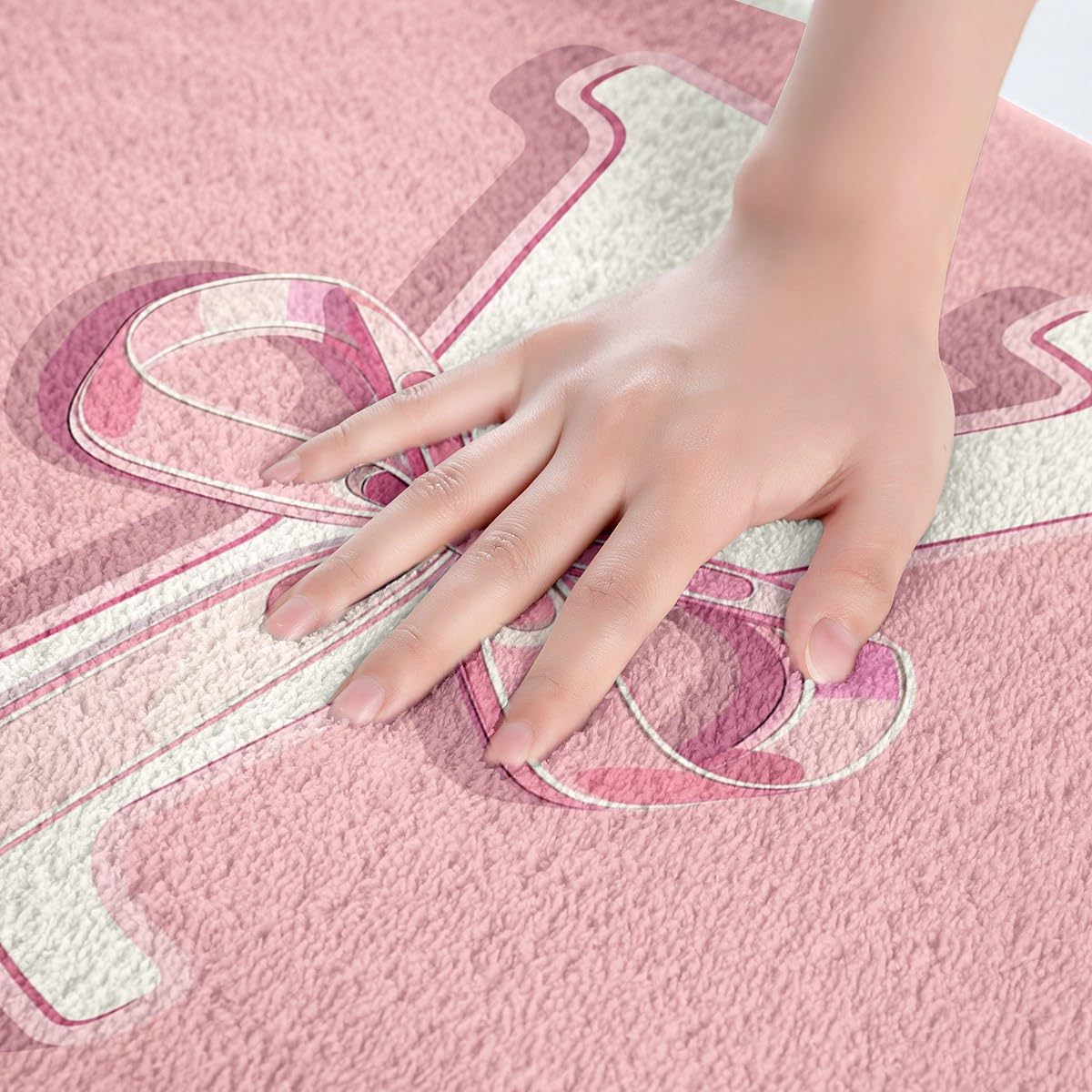 jejeloiu Dreamy Bow Bath Mats for Bathroom