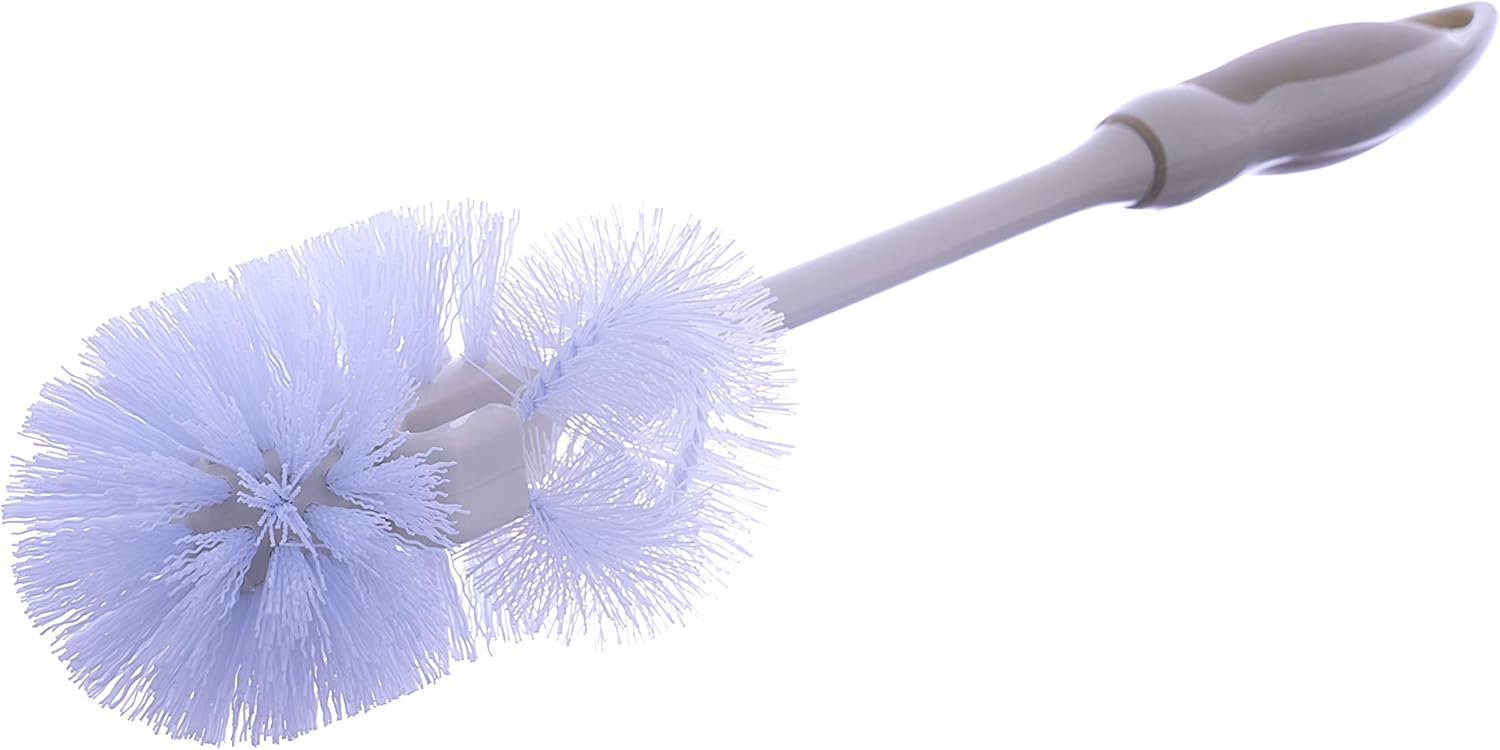 Superio Toilet Bowl Brushes with Lip Beige 3-Pack Heavy Duty