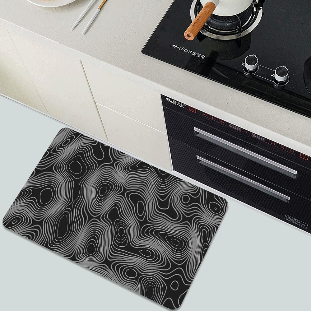 IMAYONDIA Diatomaceous Earth Bath Mat - 40x60cm Non-Slip Fast Drying Water Absorbent