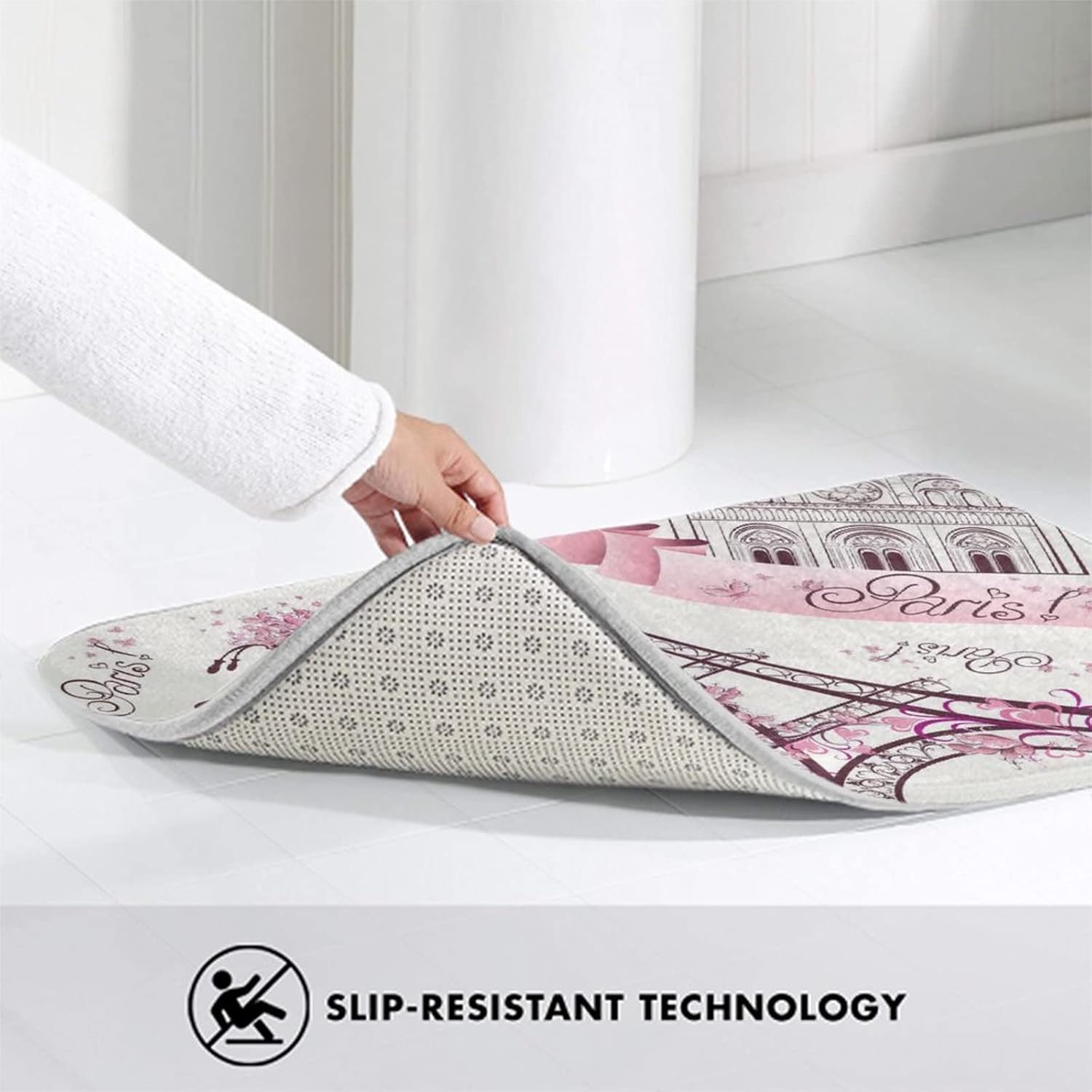 MZERSE Memory Foam Bath Rug with Non-Slip Design