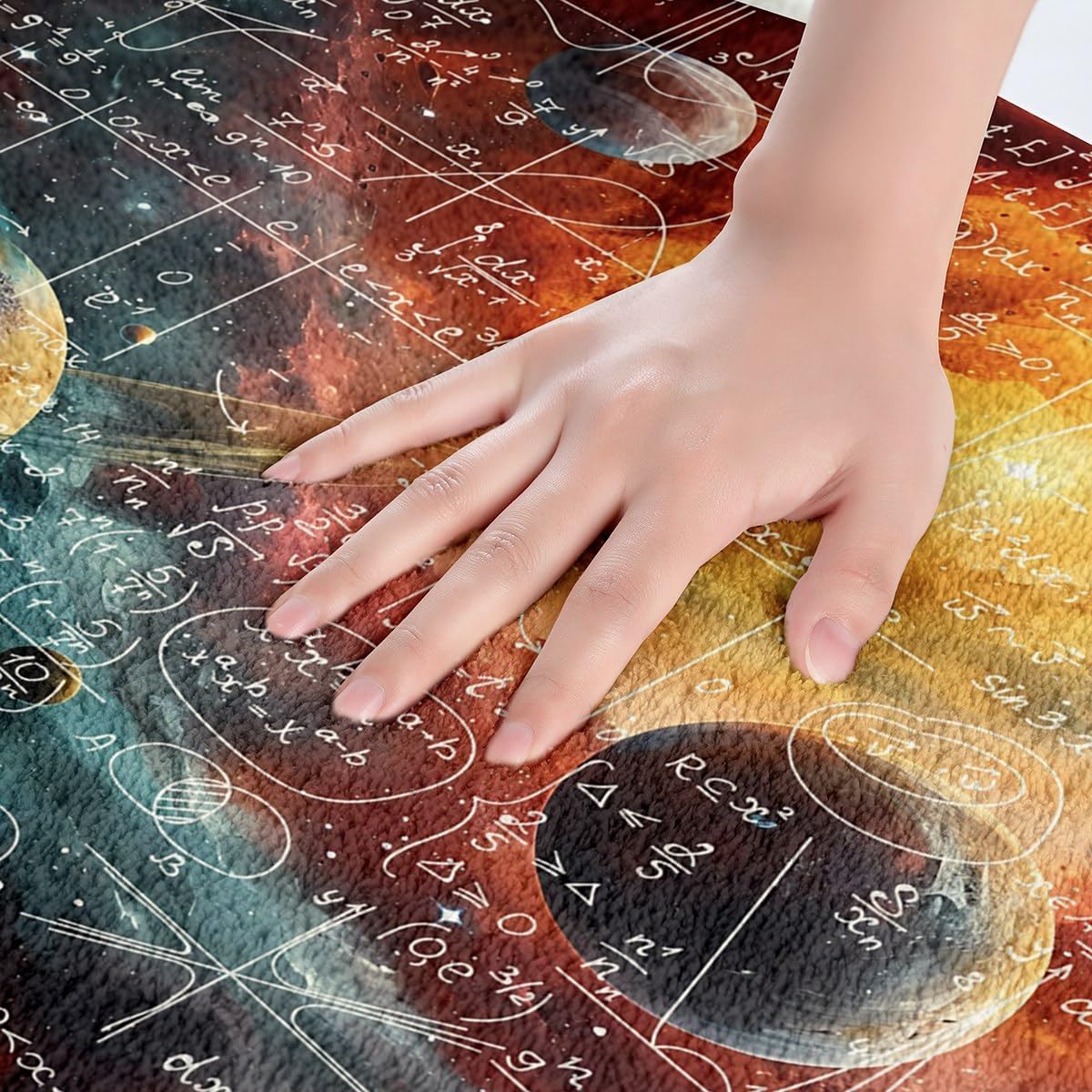 Feelyou Math Equation Bath Rugs 16x24 Kids Galaxy Solar System