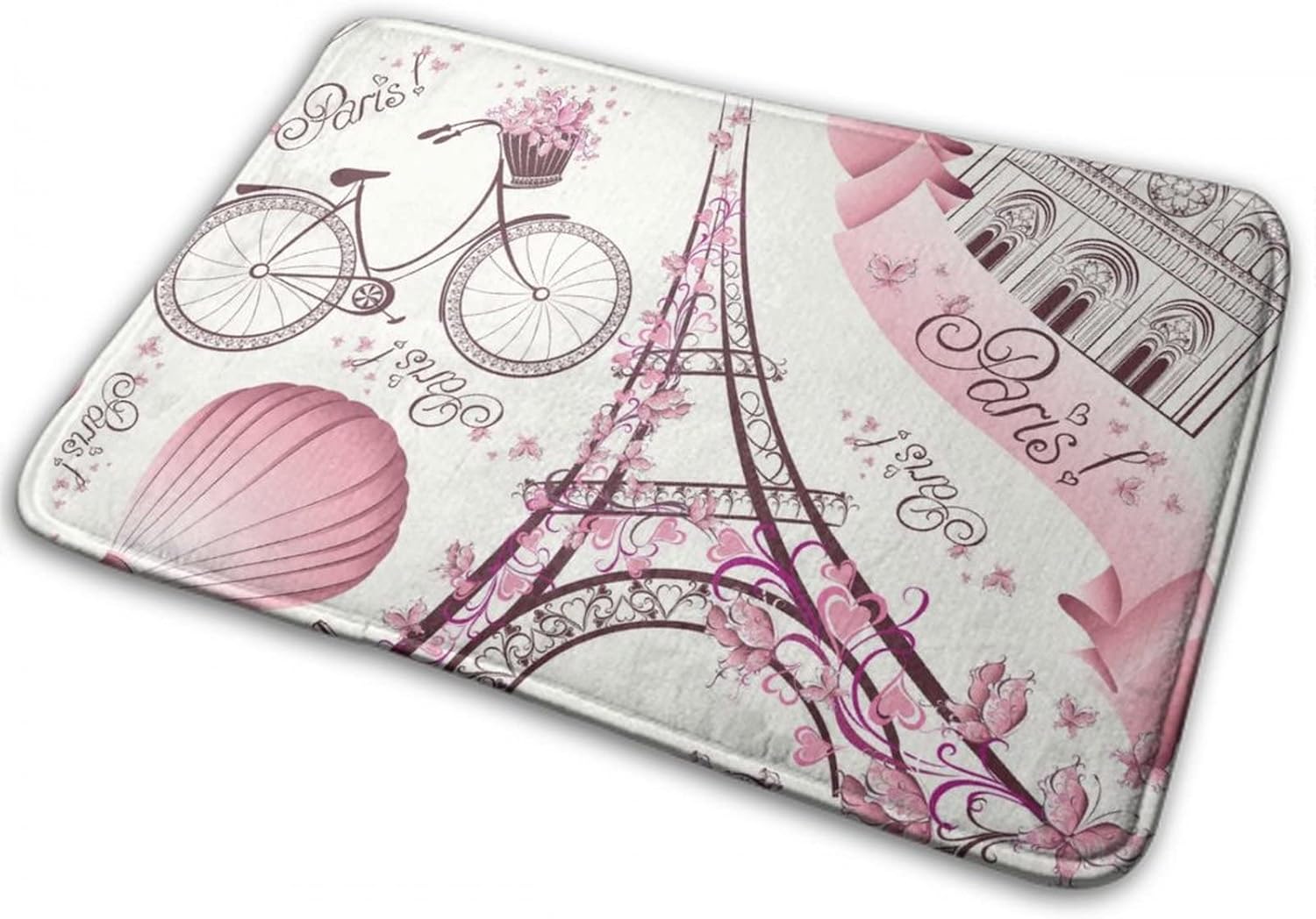 MZERSE Memory Foam Bath Rug with Non-Slip Design