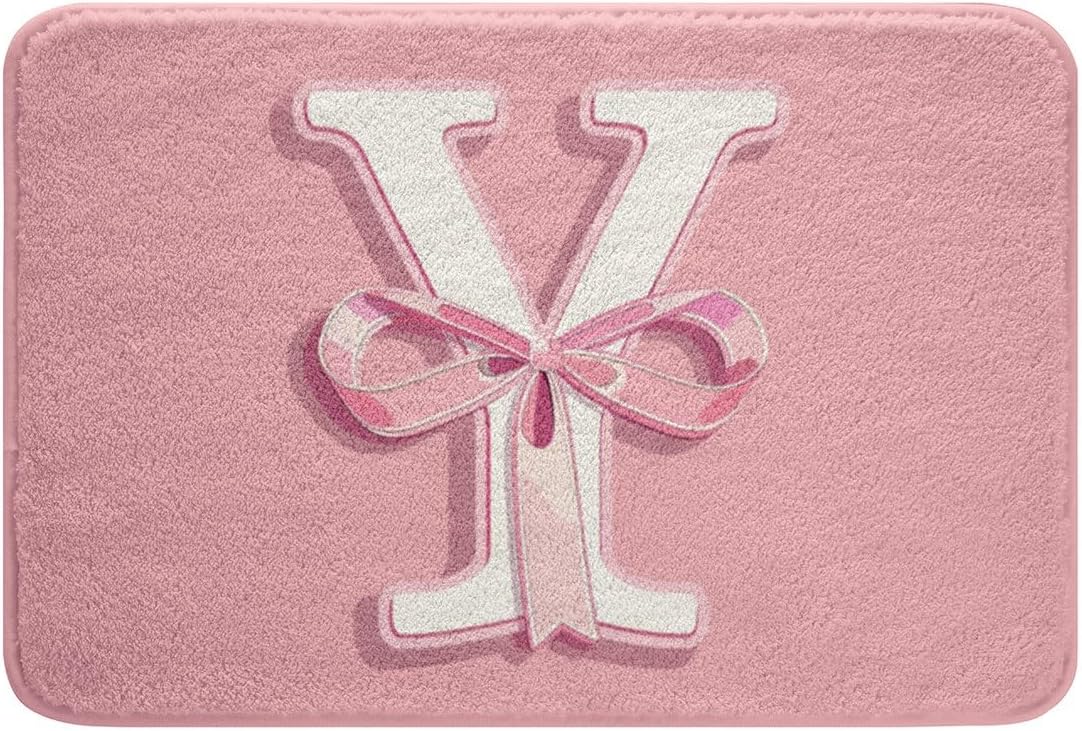 jejeloiu Dreamy Bow Bath Mats for Bathroom