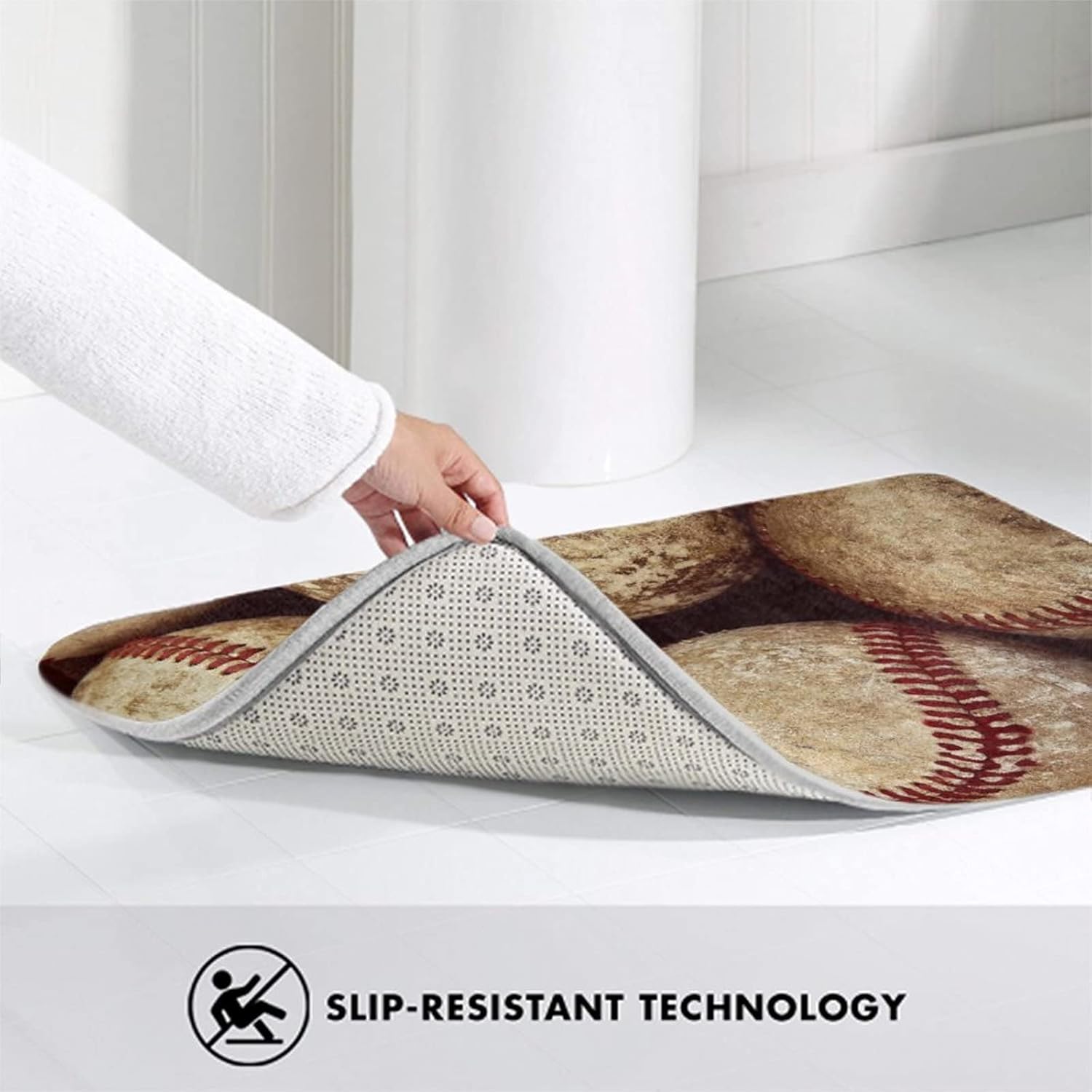 MZERSE Quick Dry Bath Mat with Memory Foam