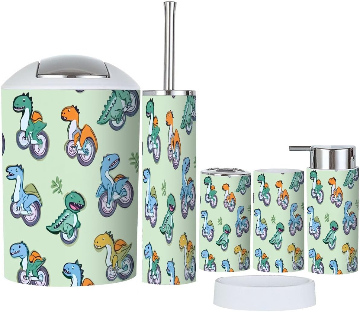 Boho Style Bathroom Accessories Set 6 Piece