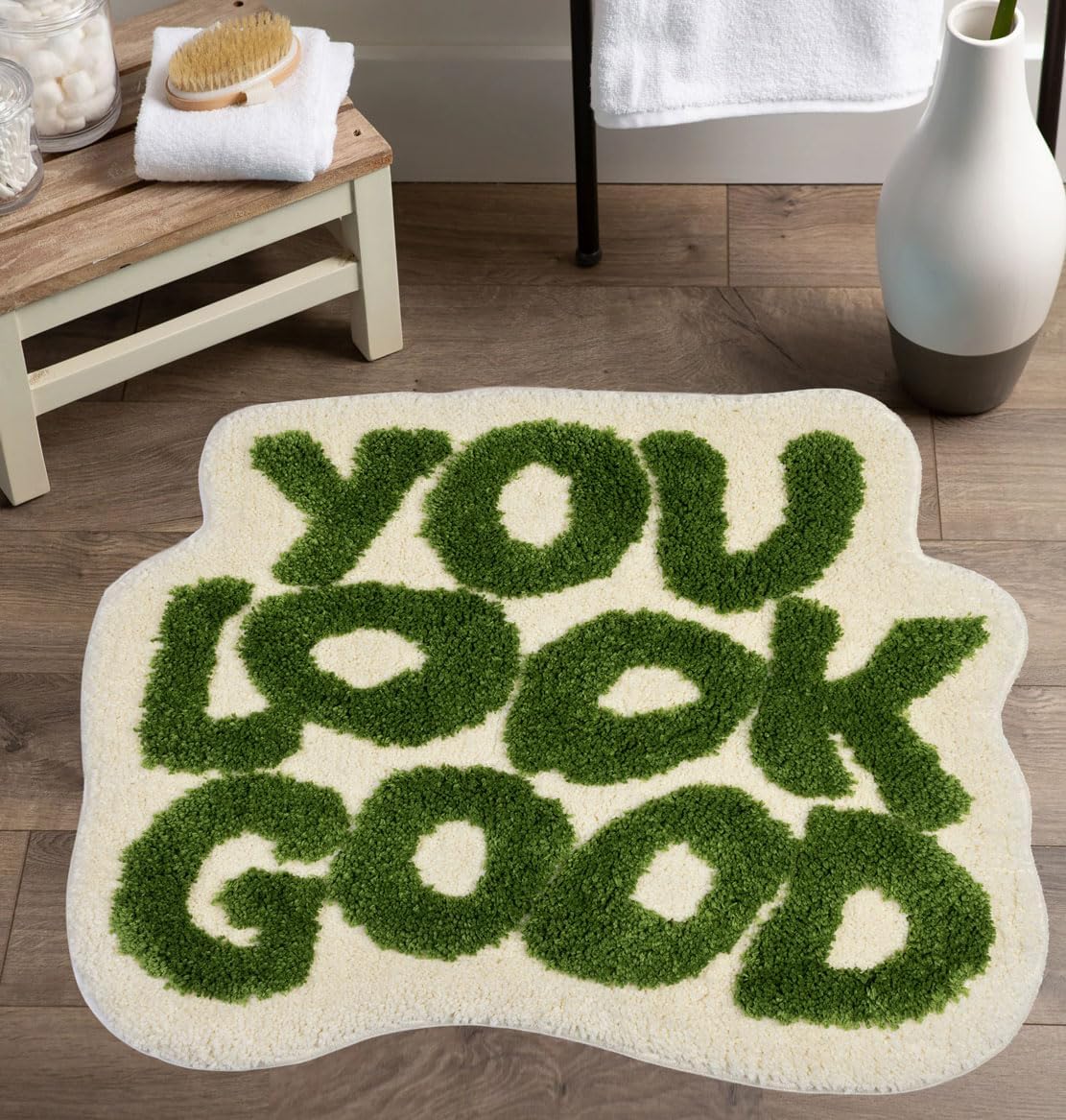 You Look Good Bath Mat - Soft Microfiber Non Slip