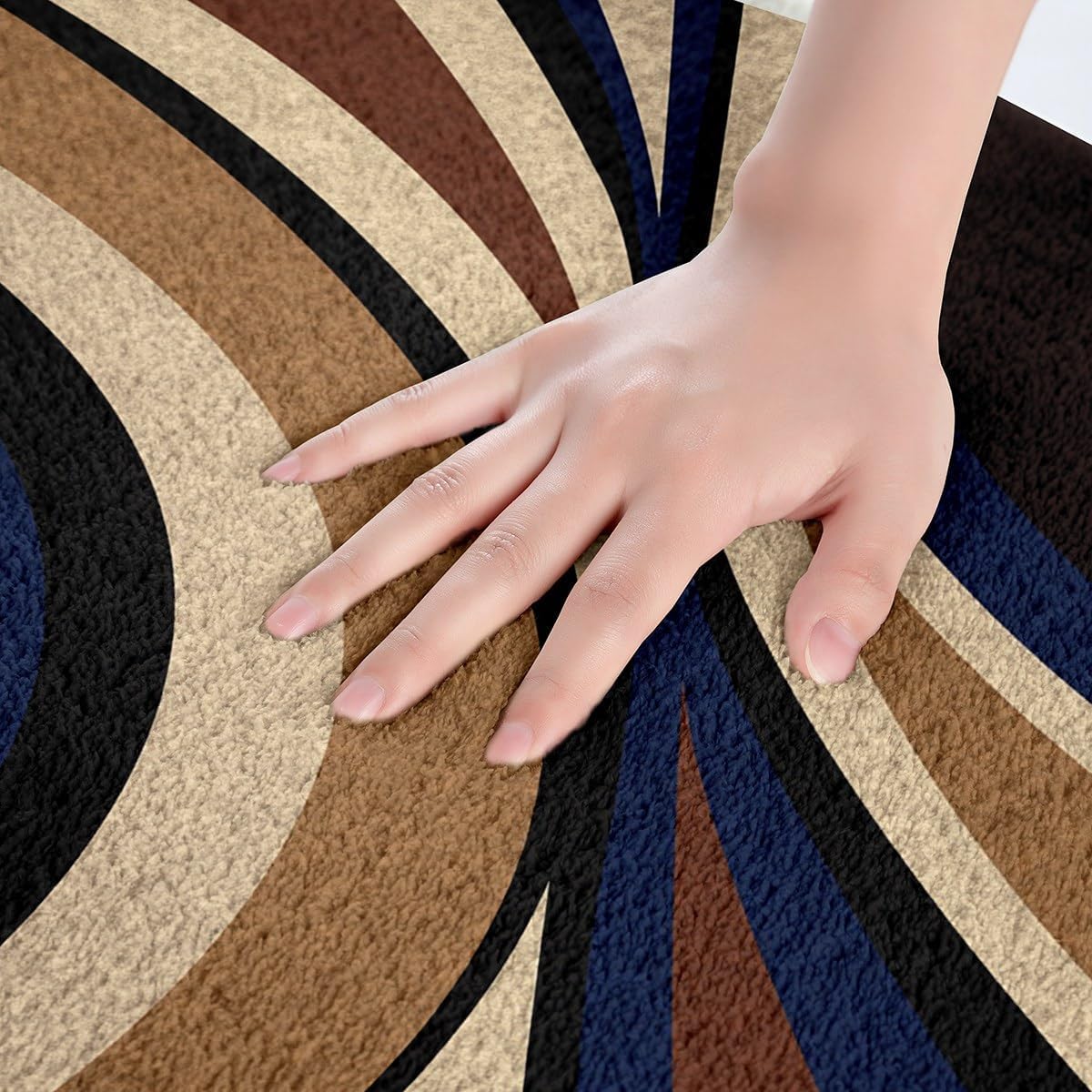Feelyou Modern Geometric Bath Rug - 16x24 Inch
