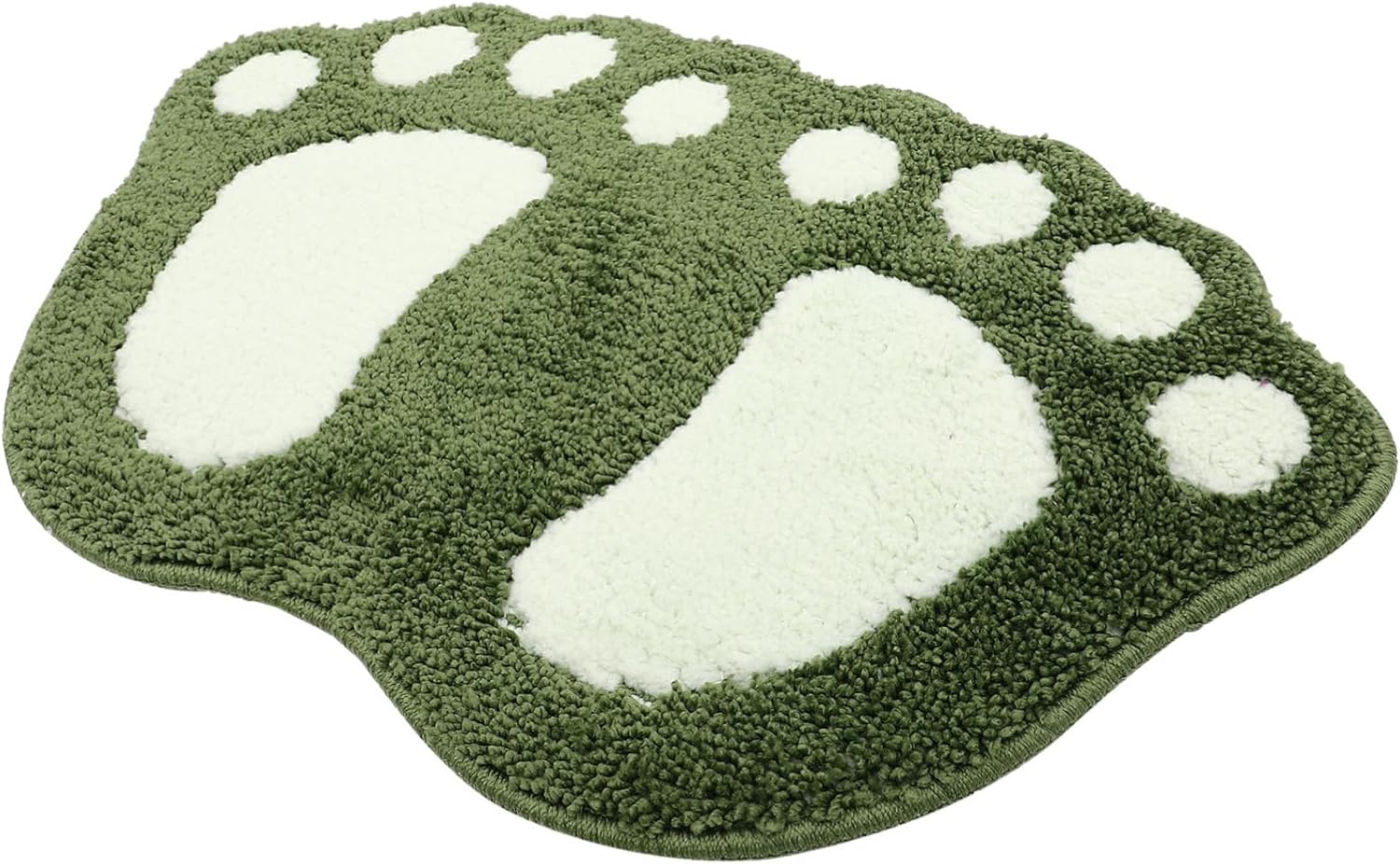 Ciieeo Anti-Slip Bath Mat with Footprint Design