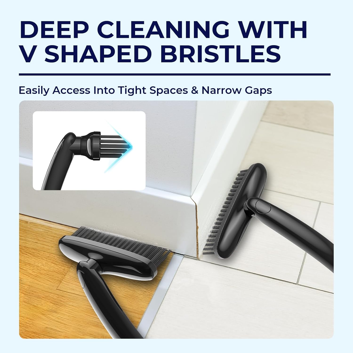 KMOSENIA Rotating Crevice Cleaning Brush Set 2PCS