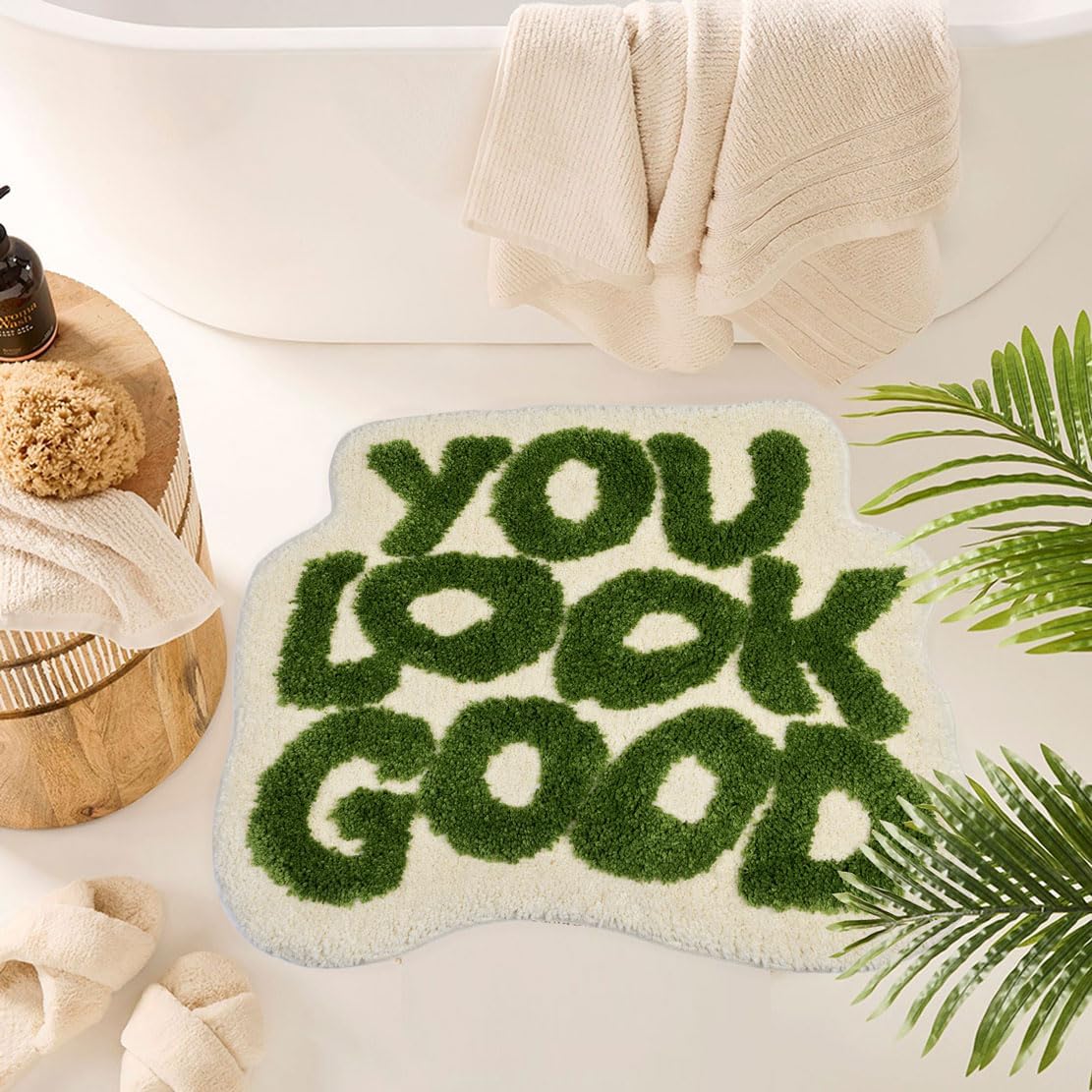 You Look Good Bath Mat - Soft Microfiber Non Slip