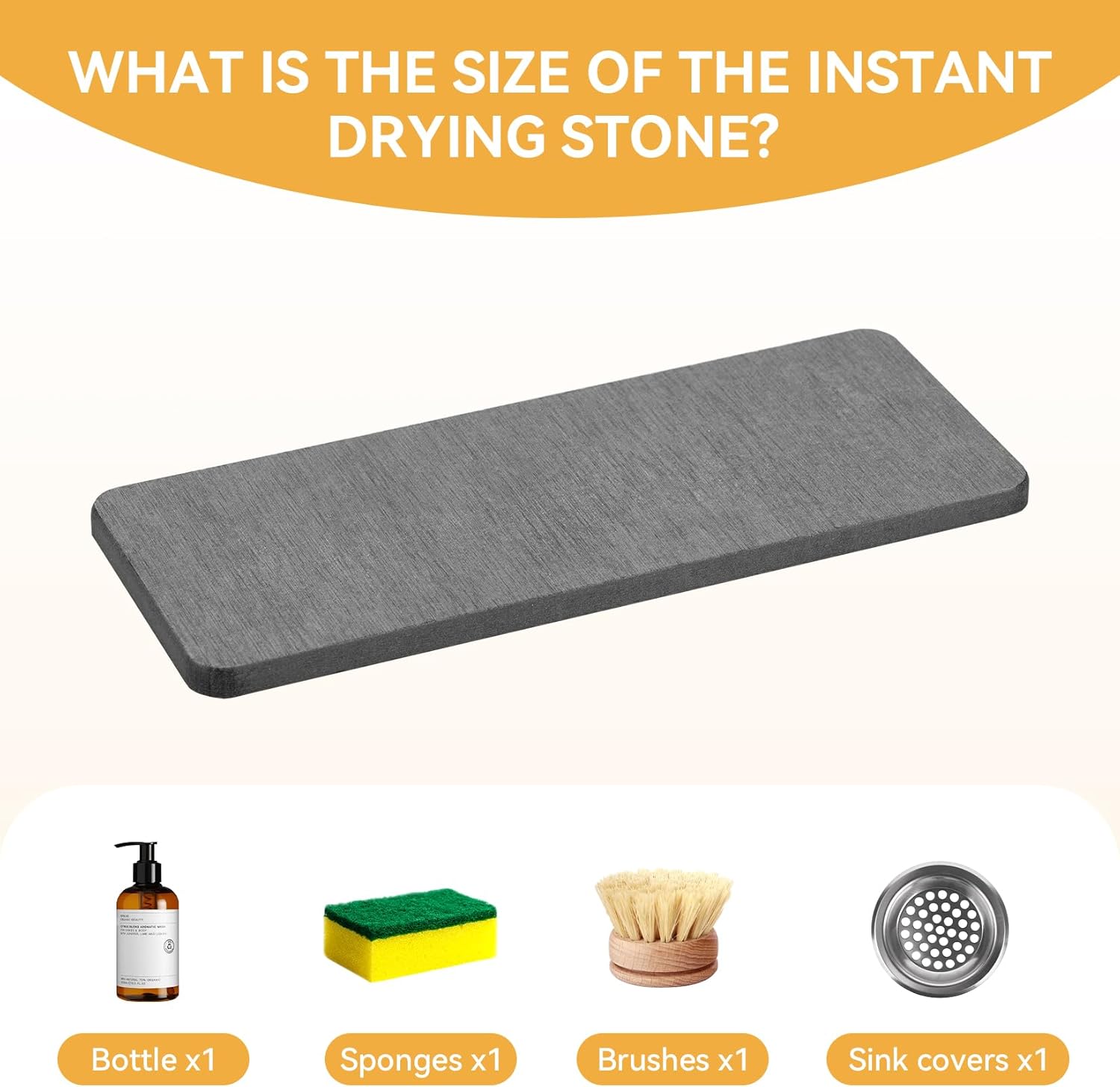 Yofidra Water Absorbing Stone Tray for Sink 1
