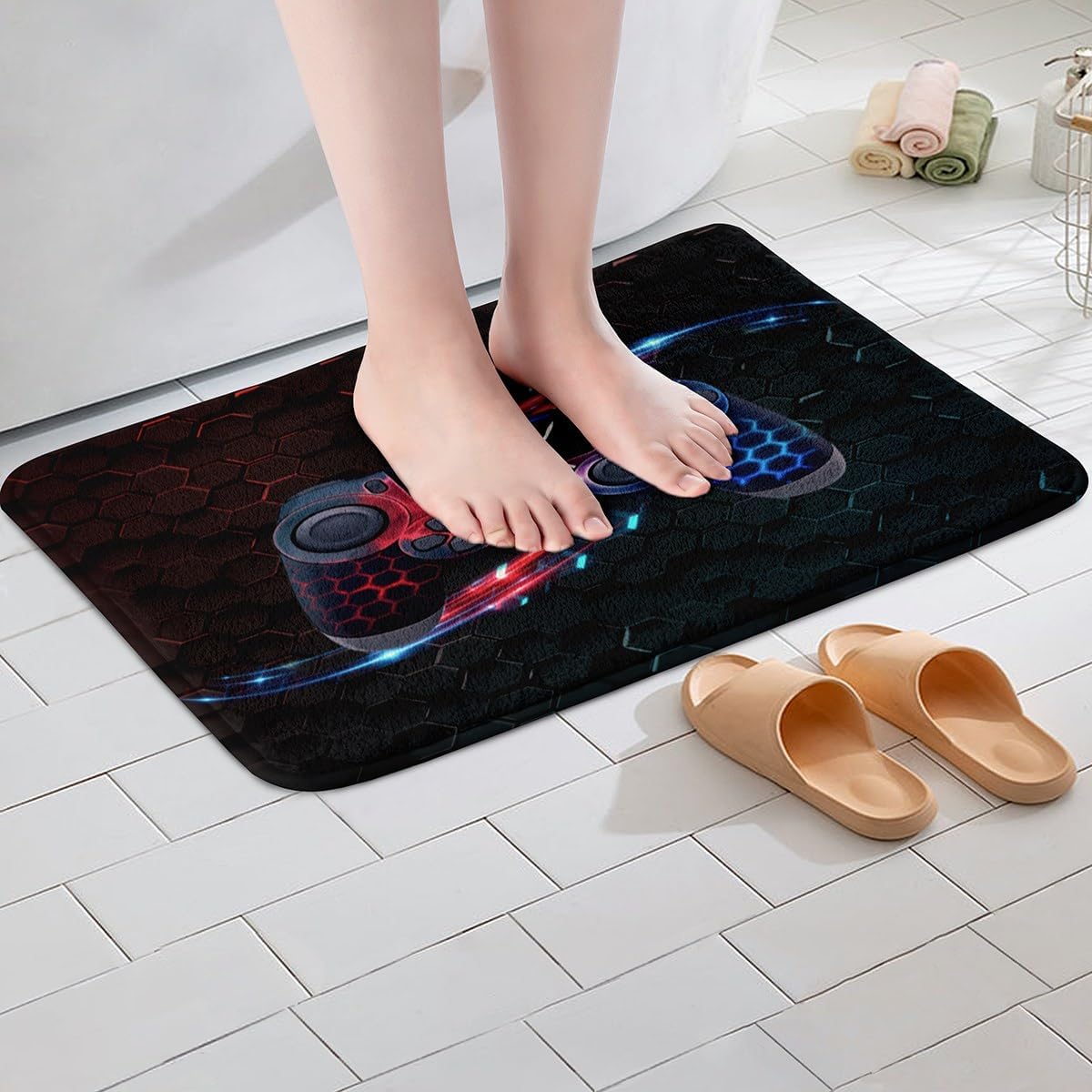 Erosebridal Honeycomb Gaming Area Rug 16x24