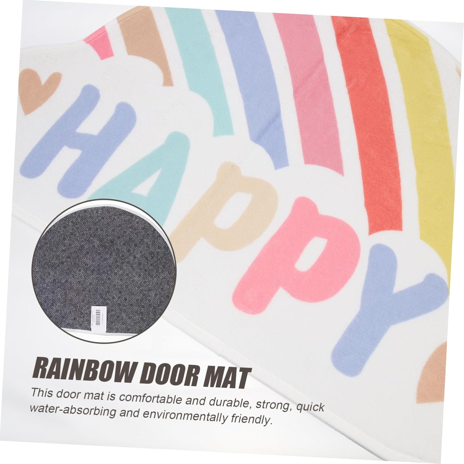 Rainbow Bath Mat Anti-Skid Bathroom Rug for Kids
