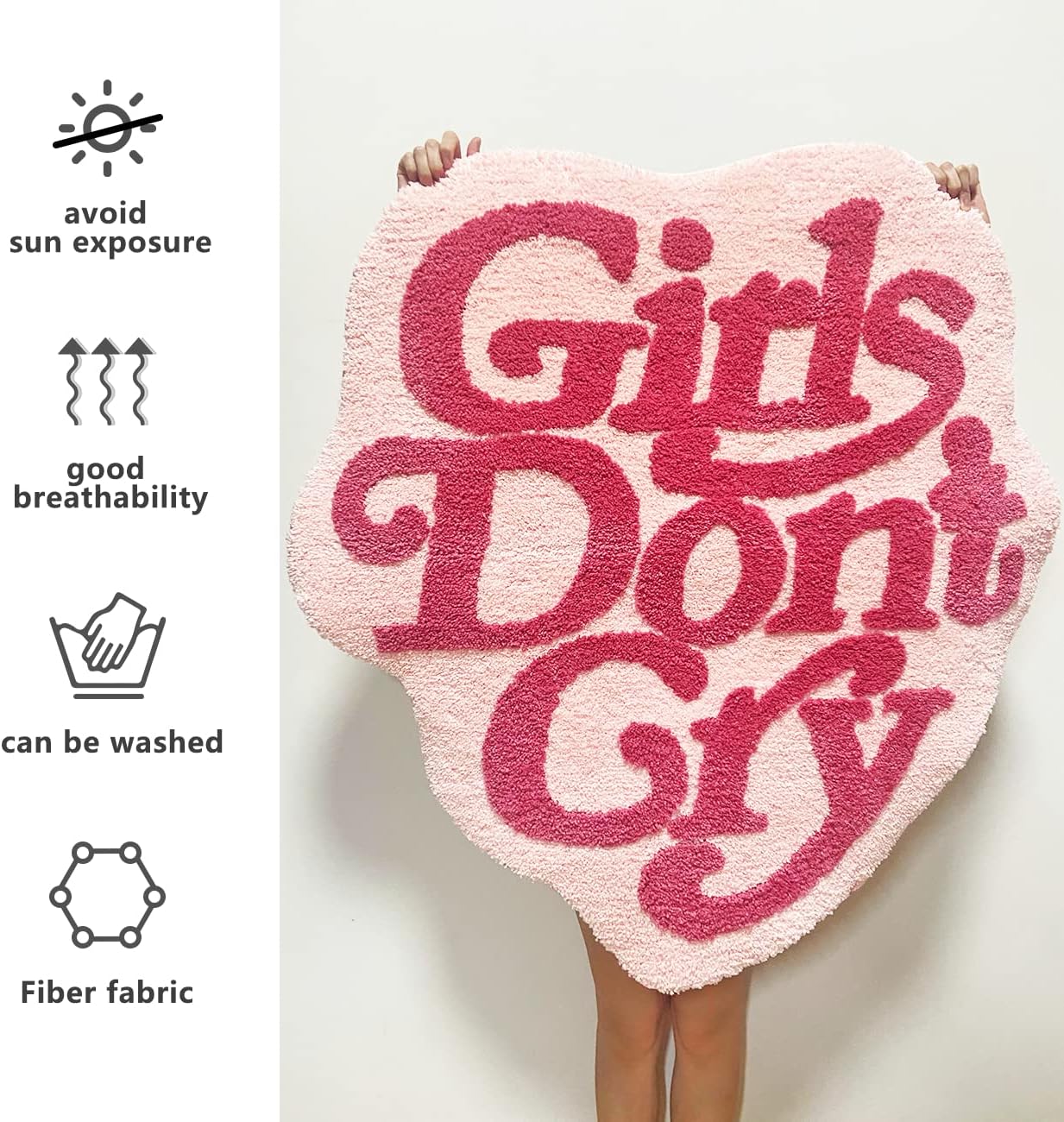 Kaupuar Purple Girls Dont Cry Bath Rug 1