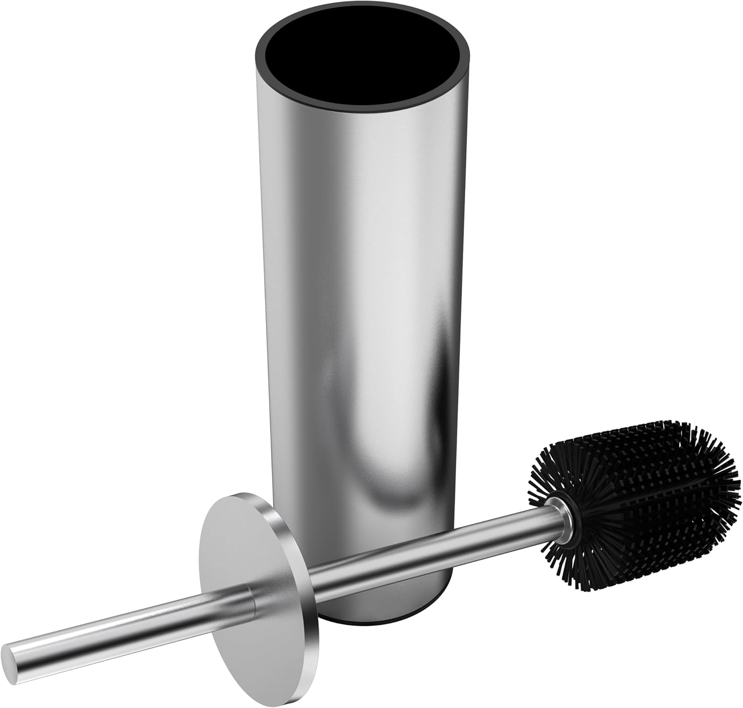 WZKALY Toilet Brush and Holder Set Brushed Nickel