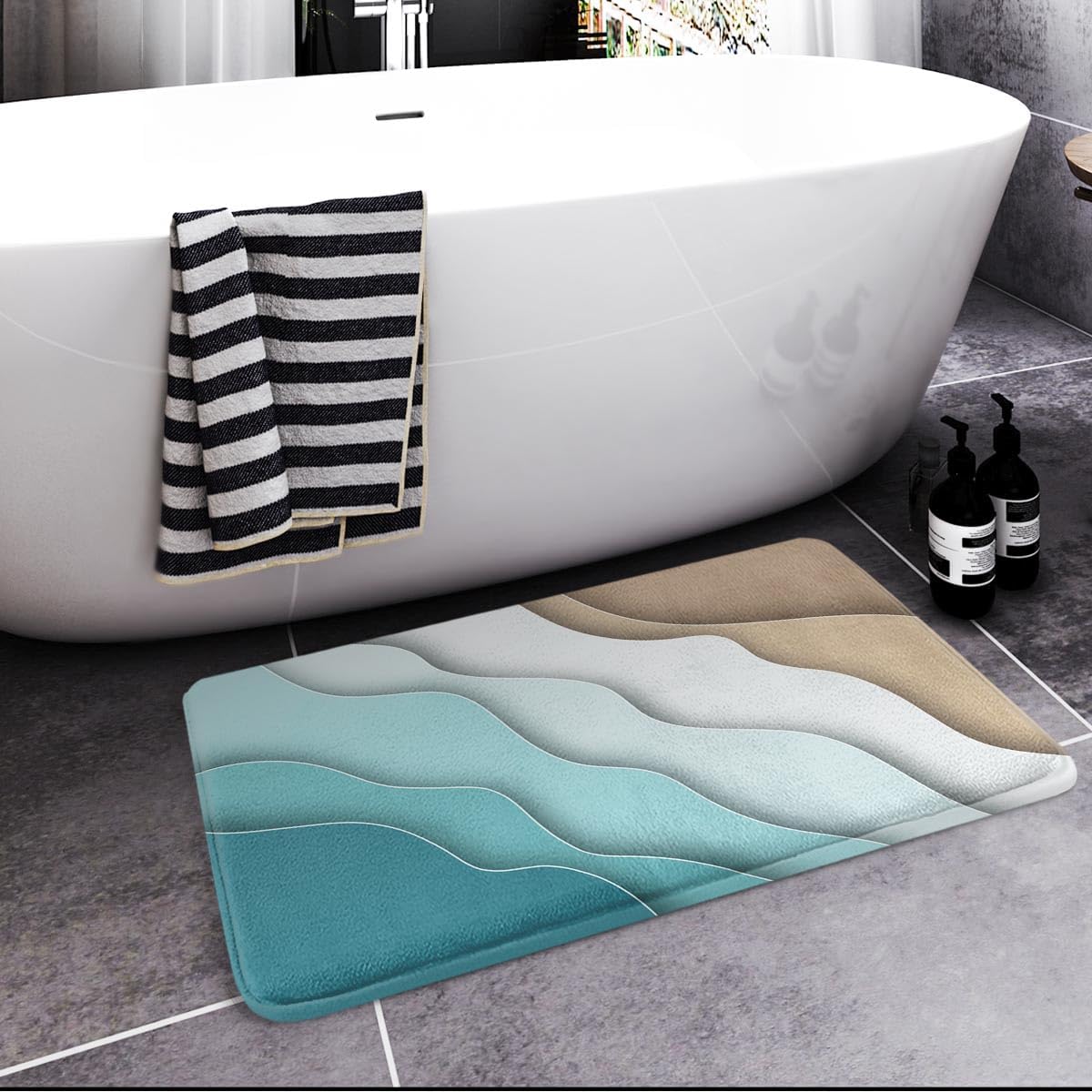 Britimes Bath Mat 16x24 Inches Microfiber