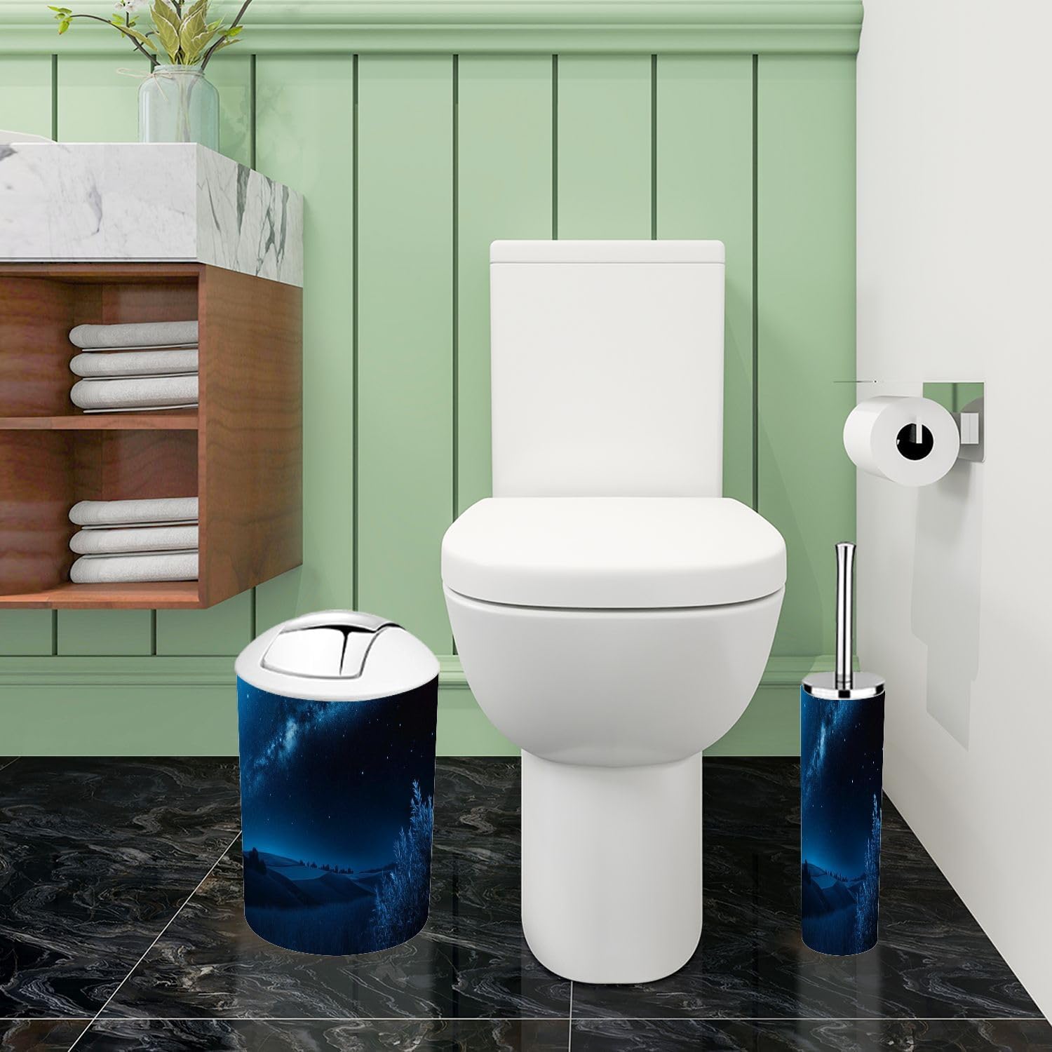 Boho Tuscany Bathroom Accessory Set 6 Piece