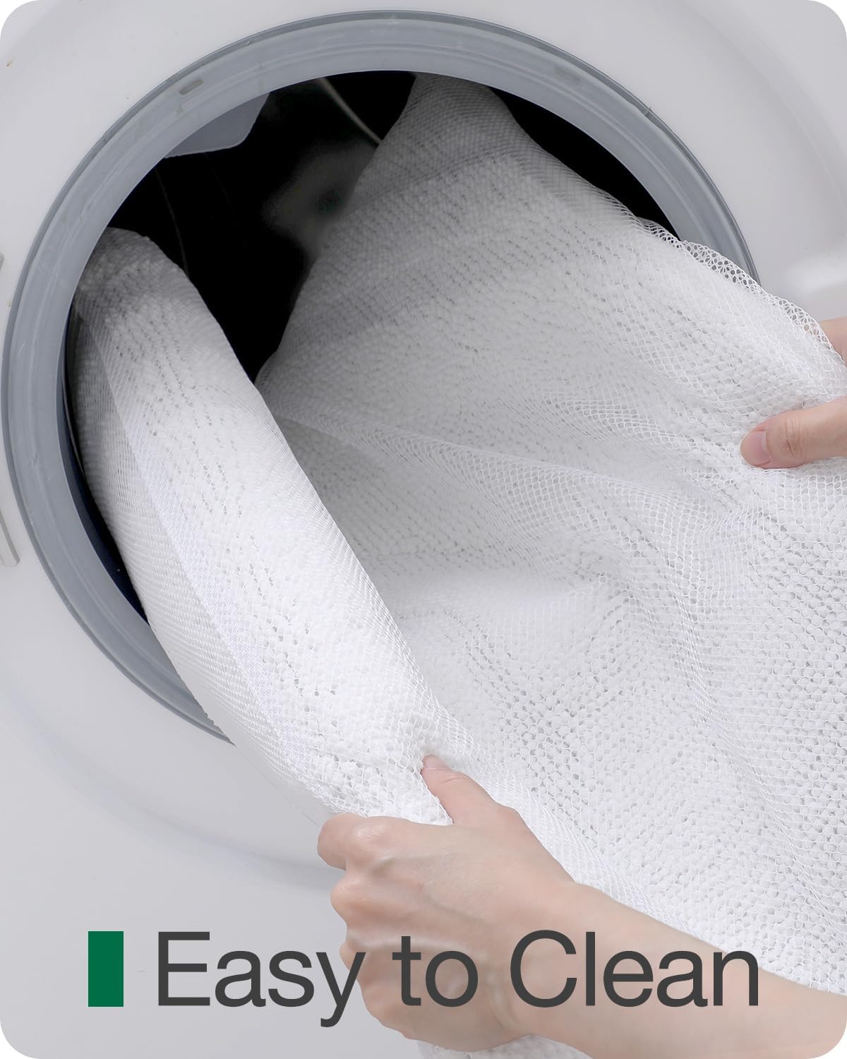 LUMI Bath Mat Non-Slip Rubber Backing White 24x43