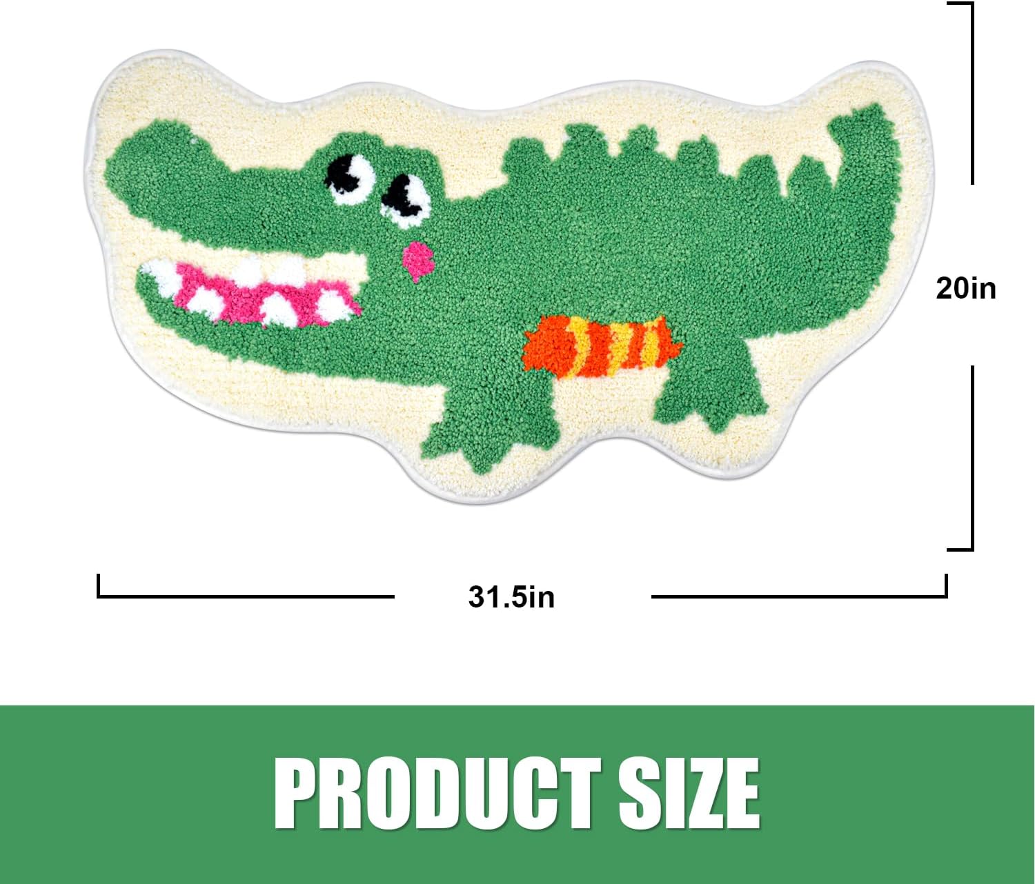 Vanleonet Crocodile Bath Mat 30x20
