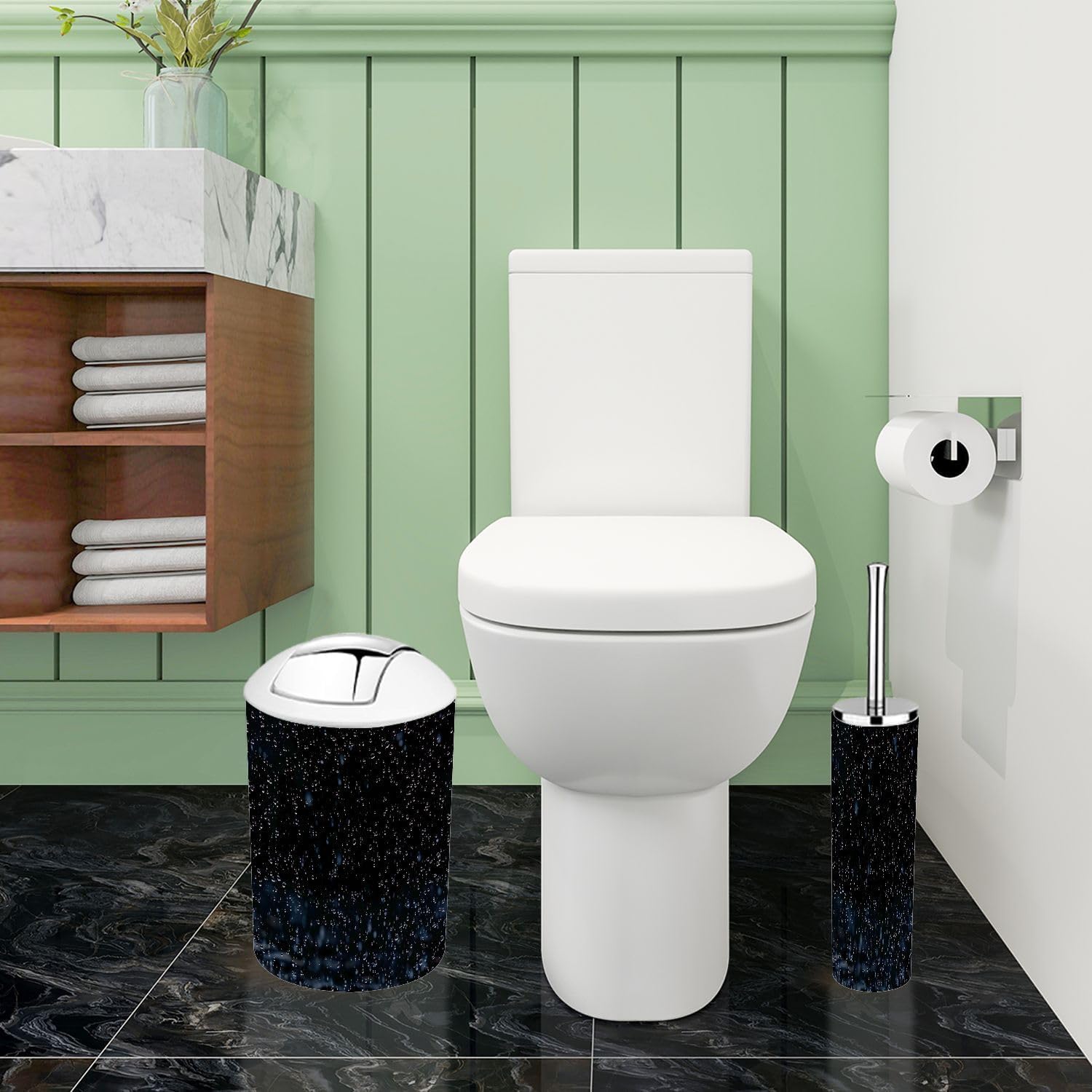 Boho Bathroom Accessory Set 6 Piece