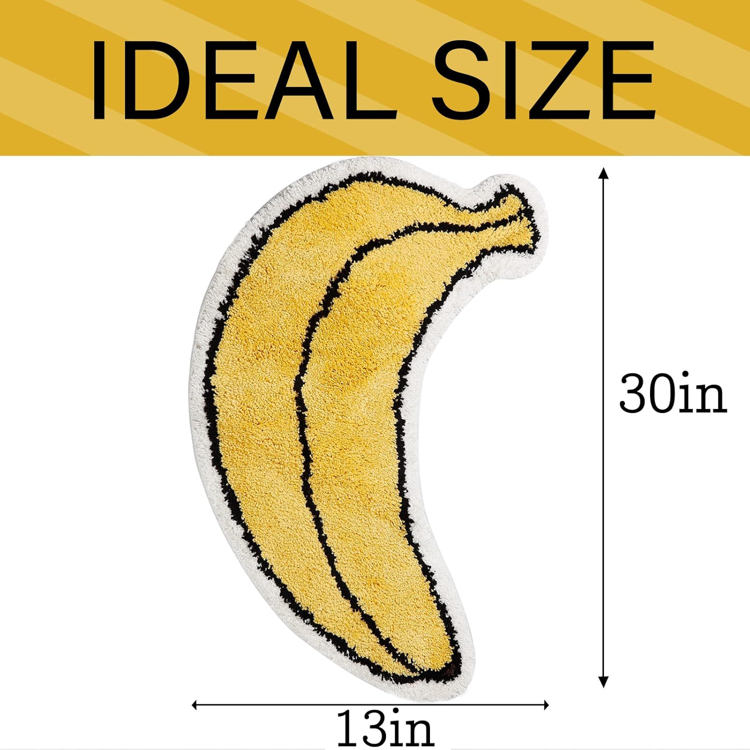 Cute Banana Shape Non-Slip Bath Rug for Kids