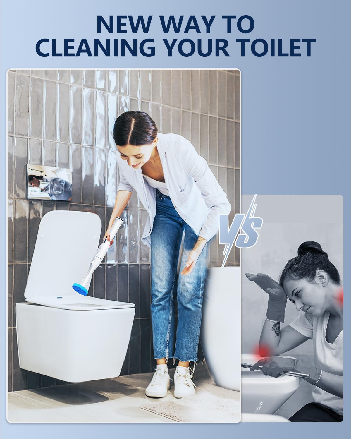 36PCS Disposable Toilet Brush Heads for Leebein HK-047 Electric Toilet Brush