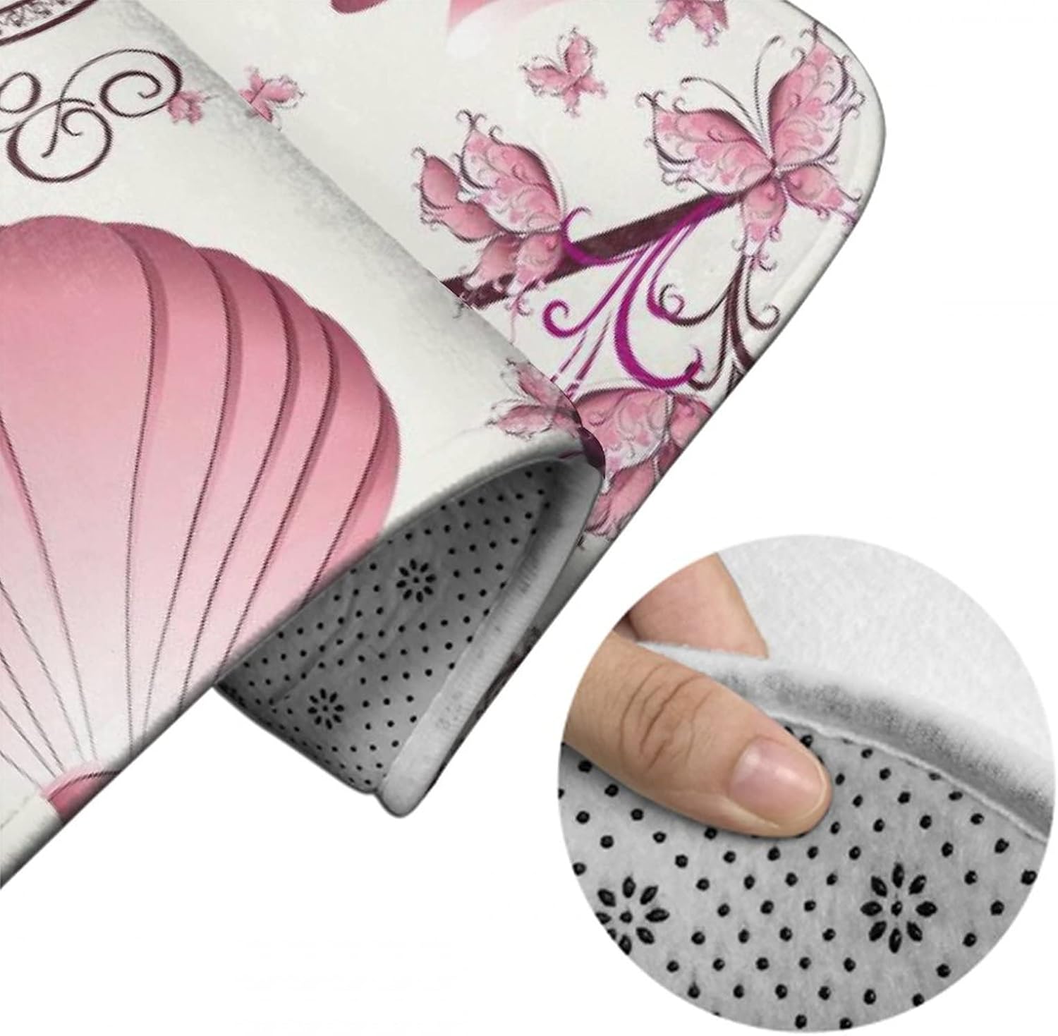 MZERSE Memory Foam Bath Rug with Non-Slip Design