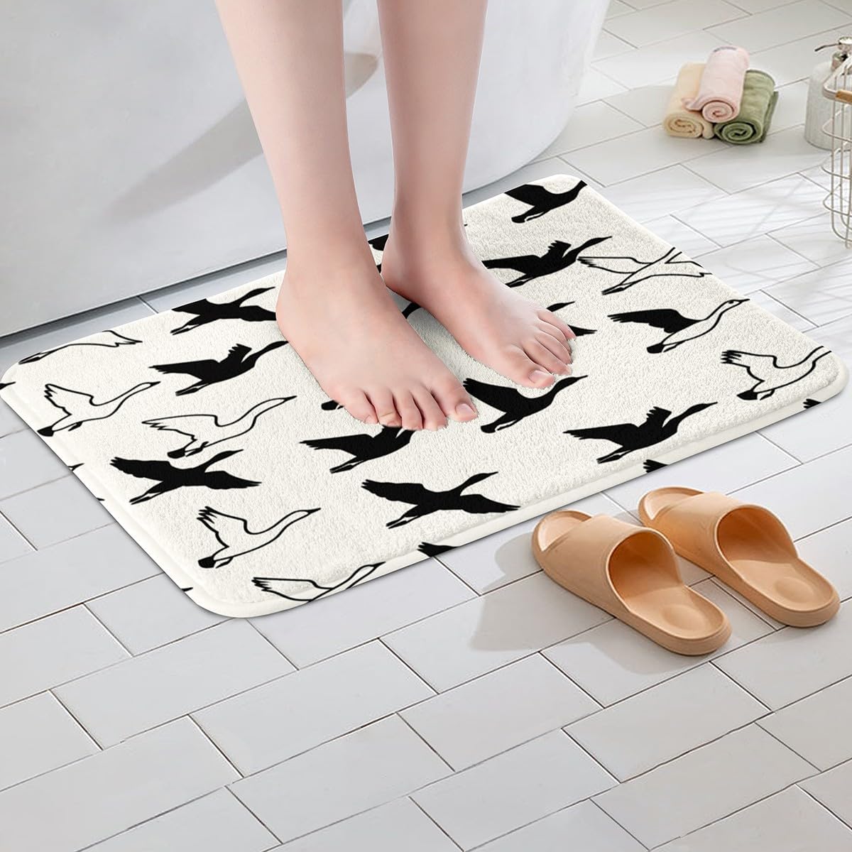 Feelyou Cute Mallard Duck Bath Mat 16x24 Inches