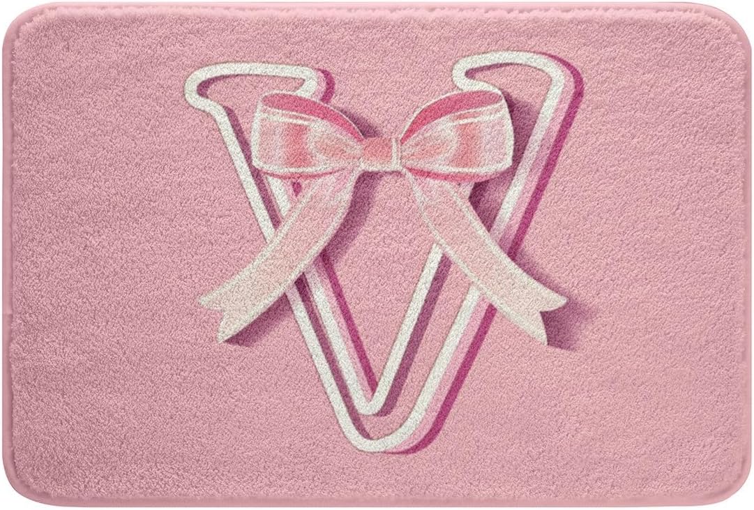jejeloiu Dreamy Bow Bath Mat 16x24 1