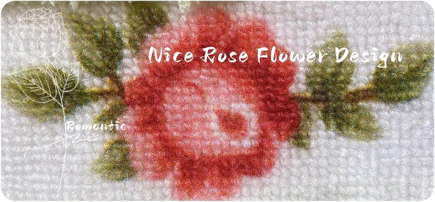 Sytian Nice Rose Flower Bath Rug - Pink 157 X 236 Oval