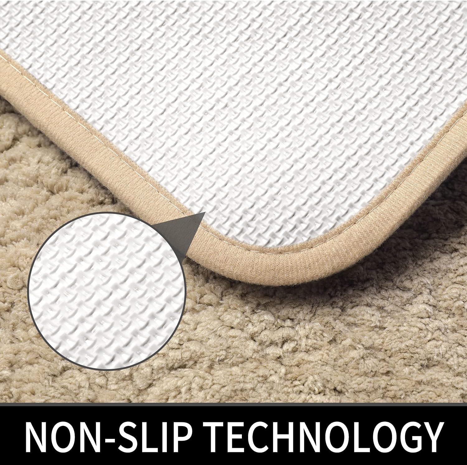 Ultra Soft Fluffy Non-Slip Bath Rug 16 x 24