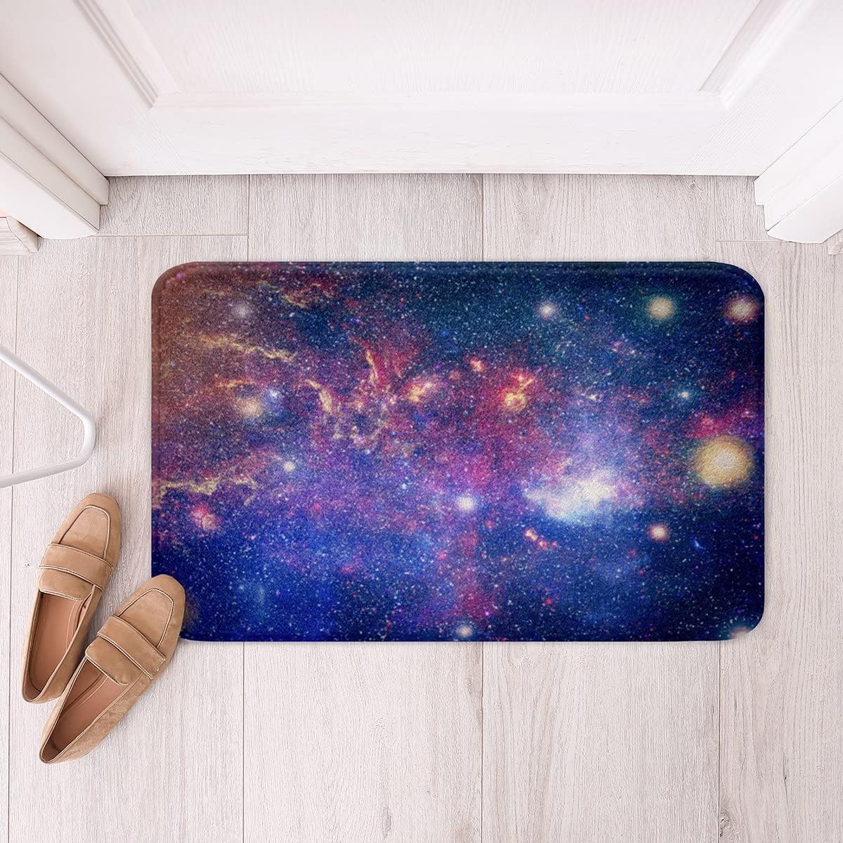 Galaxy Bath Mats 3D Printed Space Decor 24x16 Inch