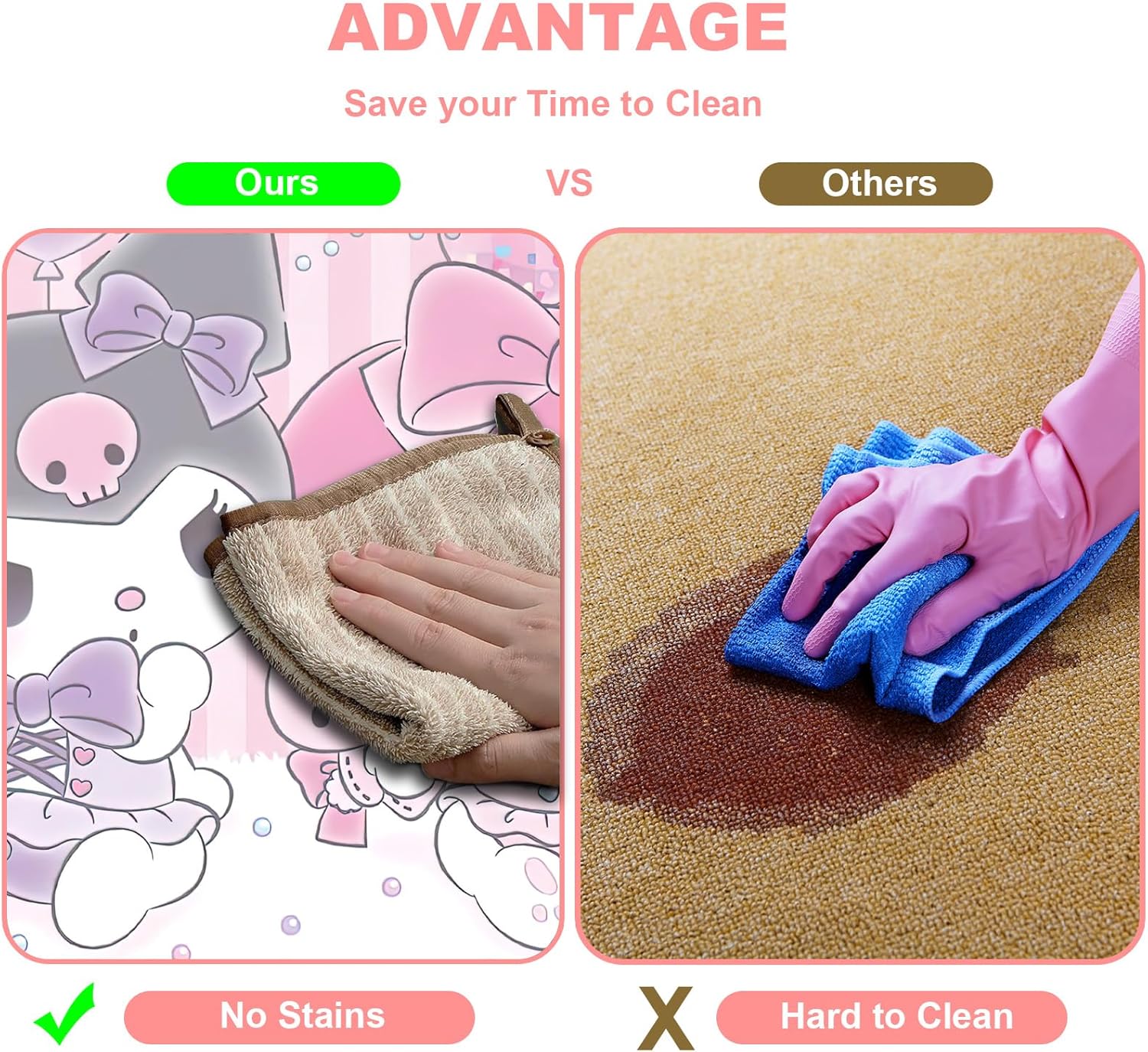 Anime Cartoon Bath Mat 40x60cm Quick Dry