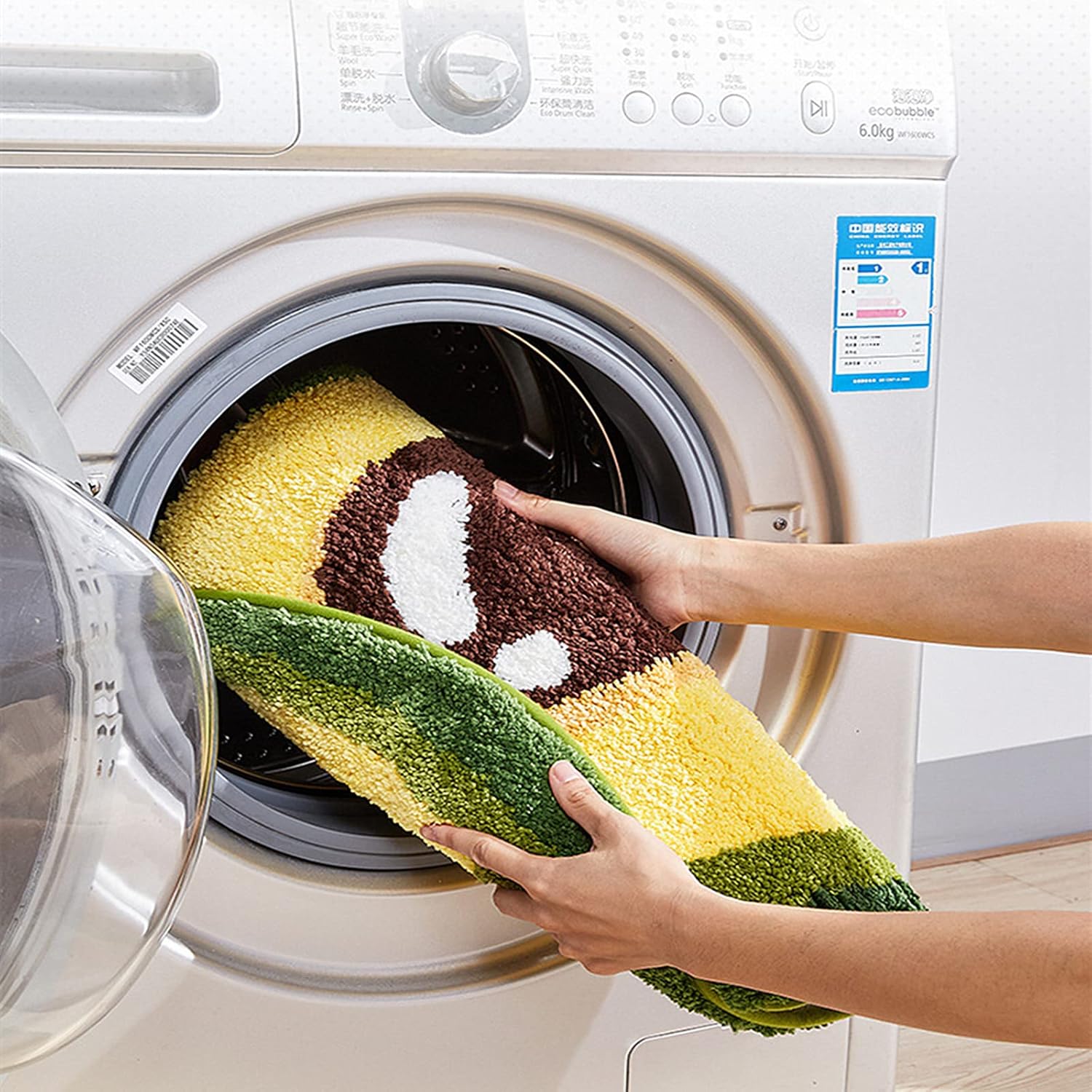 LEVINIS Avocado Bath Rug Non-Slip Absorbent Kids Bathroom Mat