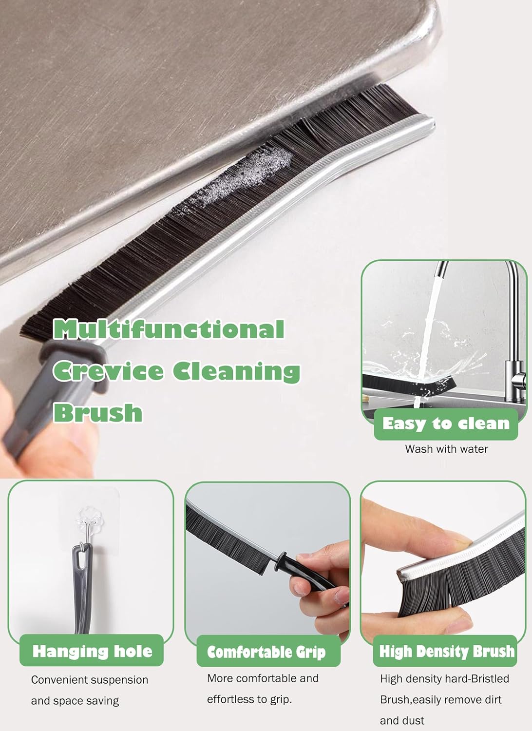 20Pcs Crevice Cleaning Brush Set for Home and Kitchen