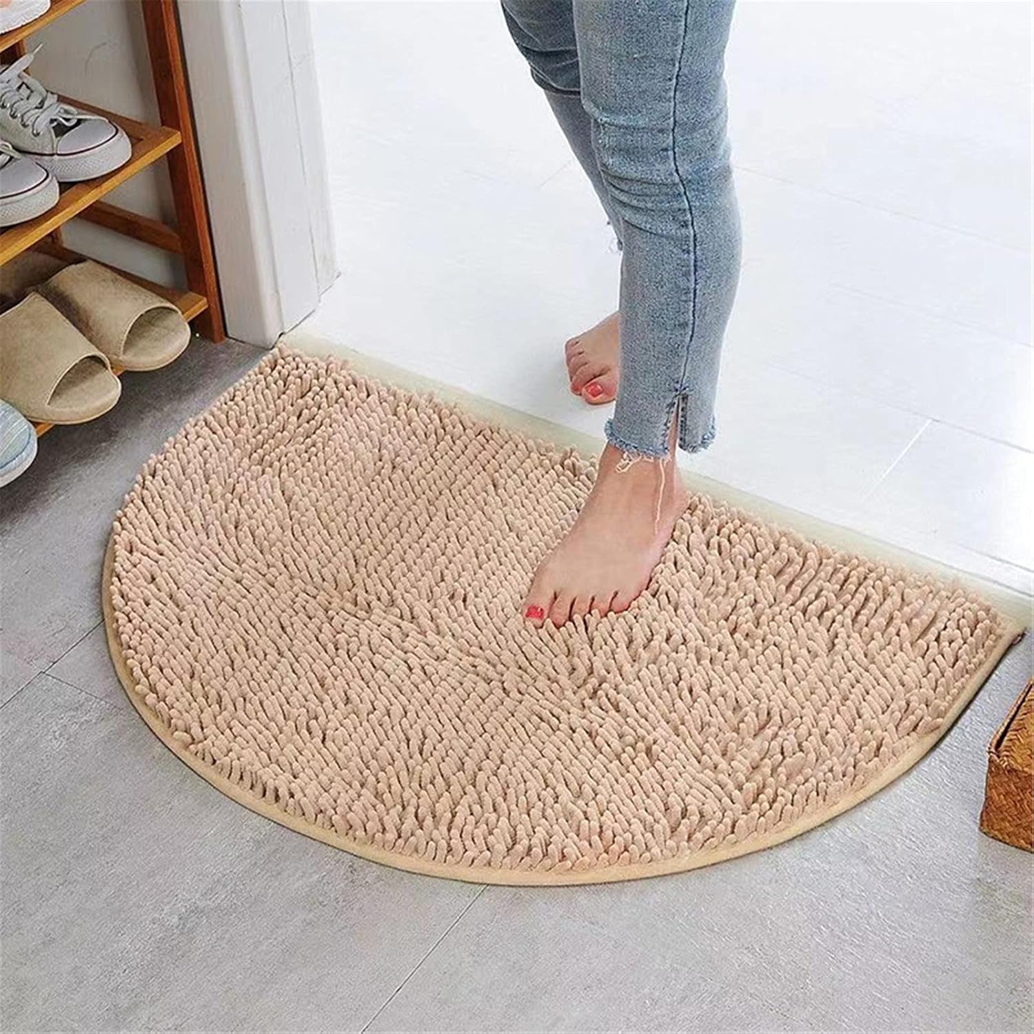 KELINFONG 20x14 Inch Non-Slip Bath Rug Set